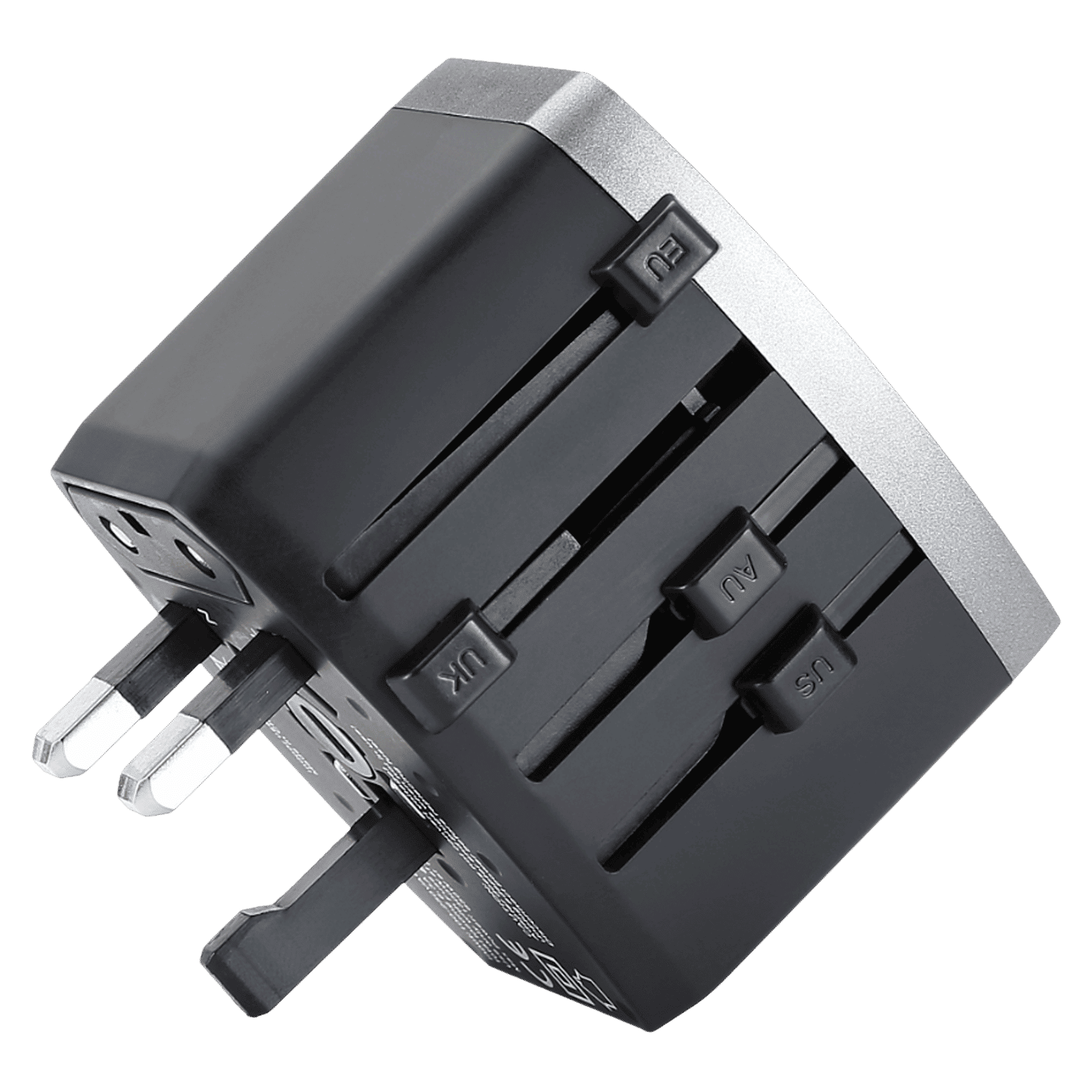 Croma 4 Plugs 150 Countries Travel Adapter (Over Current Protection, CRST30WUTA014802, Black)_8