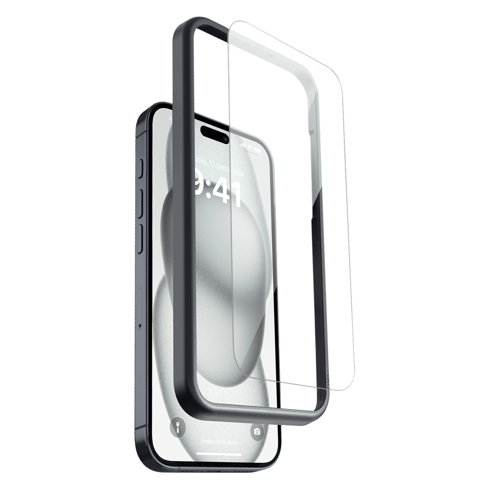 VAKU LUXOS 2IN1 Defense Combo Kit Back Cover for iPhone 15 (Anti Scratch Design, Clear)_3