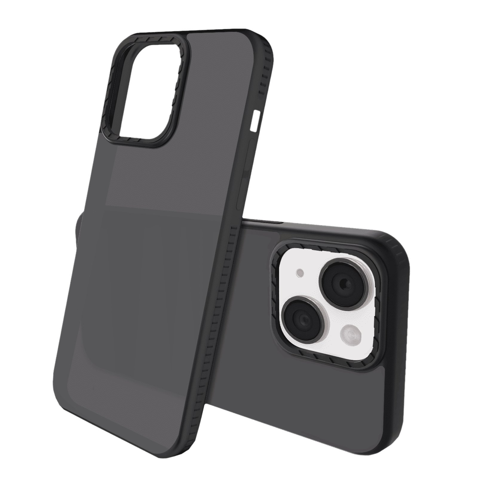 GRIPP Alpine Rubber Back Cover for Apple iPhone 15 (Scratch Protection, Black)_3