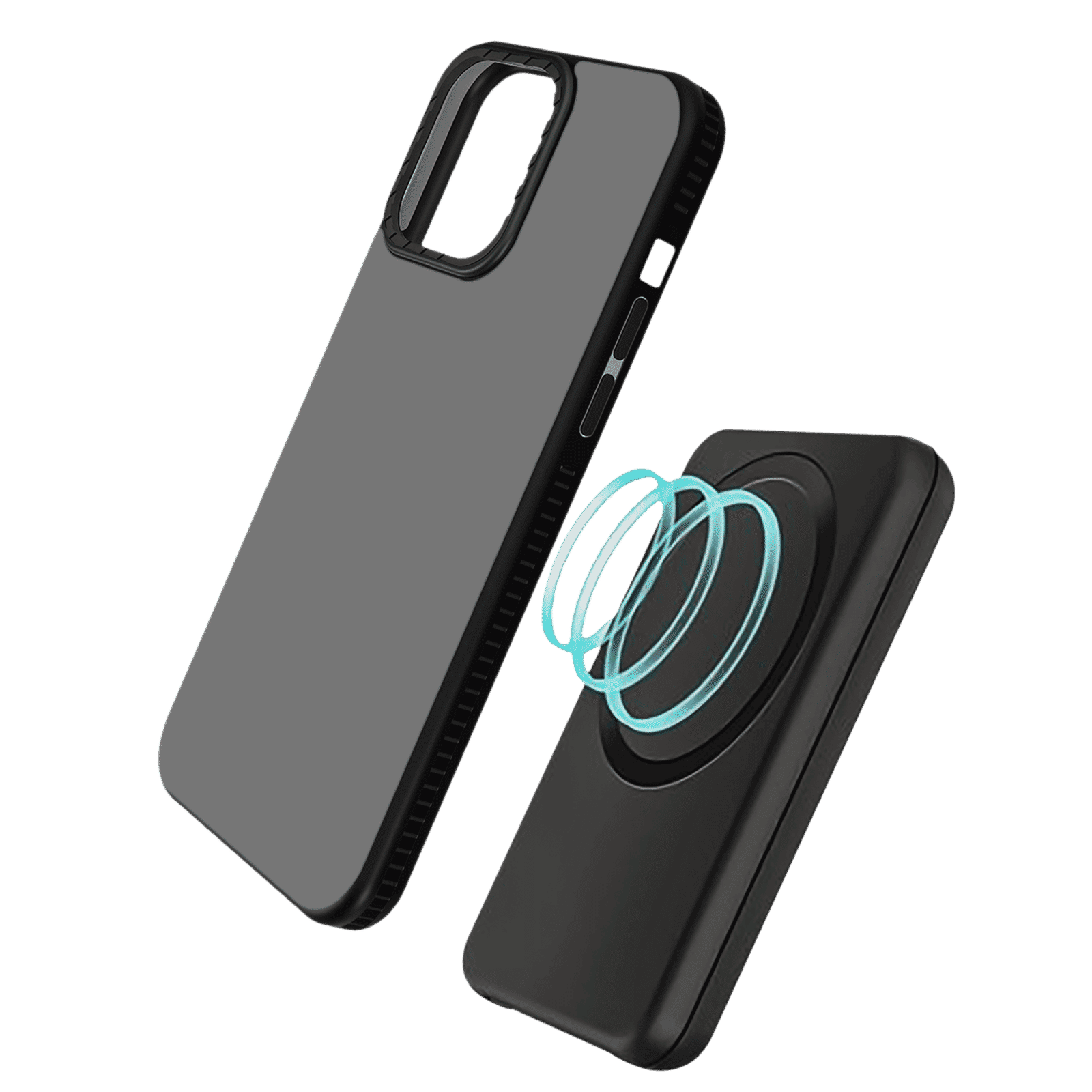 GRIPP Alpine Rubber Back Cover for Apple iPhone 15 (Scratch Protection, Black)_6