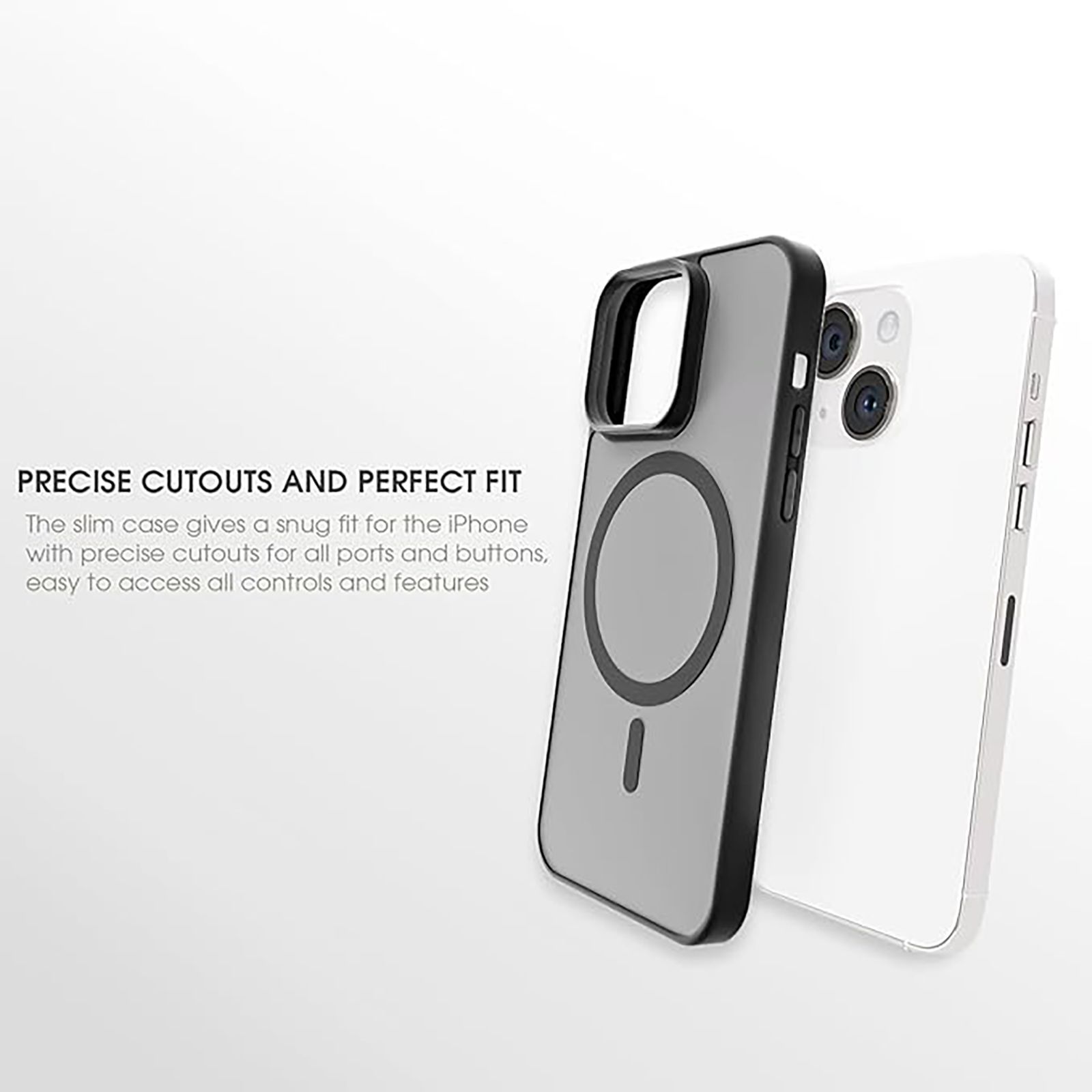 GRIPP Bolt Hard TPU Back Cover for Apple iPhone 15 Plus (MagSafe Compatible, Black)_6