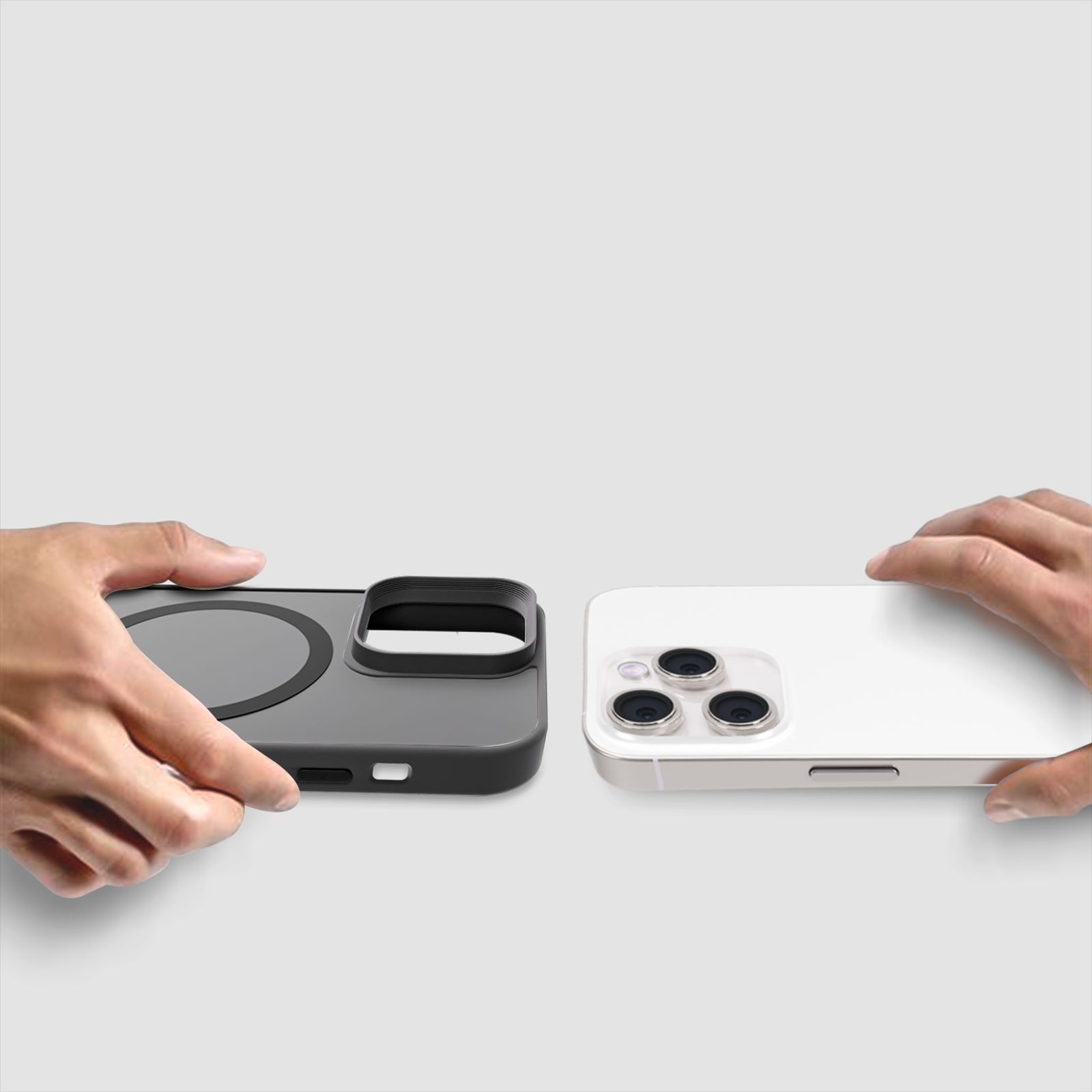 GRIPP Bolt Hard TPU Back Cover for Apple iPhone 15 Pro Max (MagSafe Compatible, Black)_4