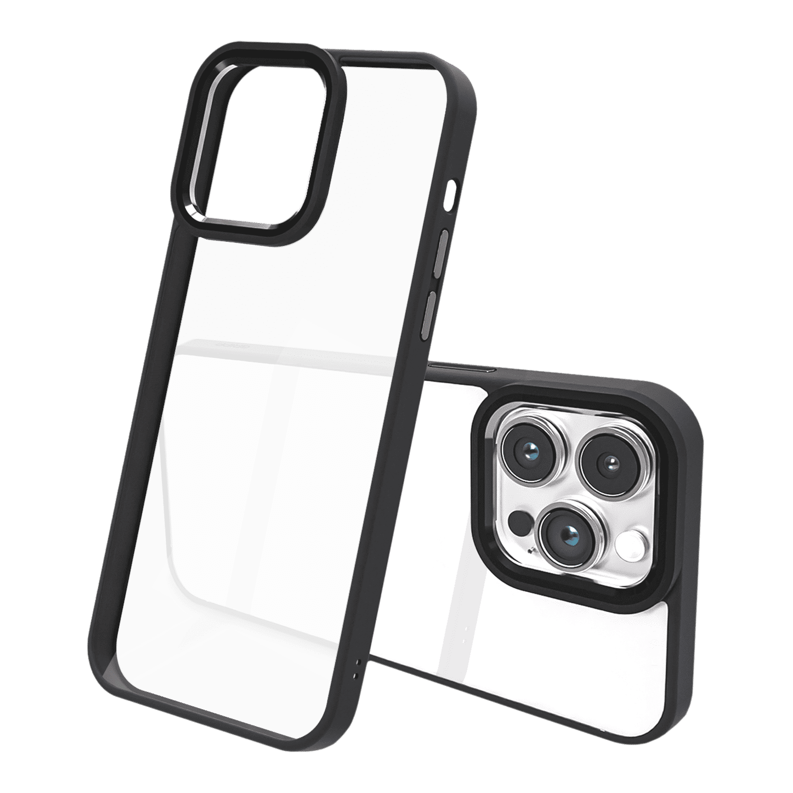 GRIPP Clarion Hard Polycarbonate Back Cover for Apple iPhone 15 Pro (Anti Bacterial Technology, Black)_3