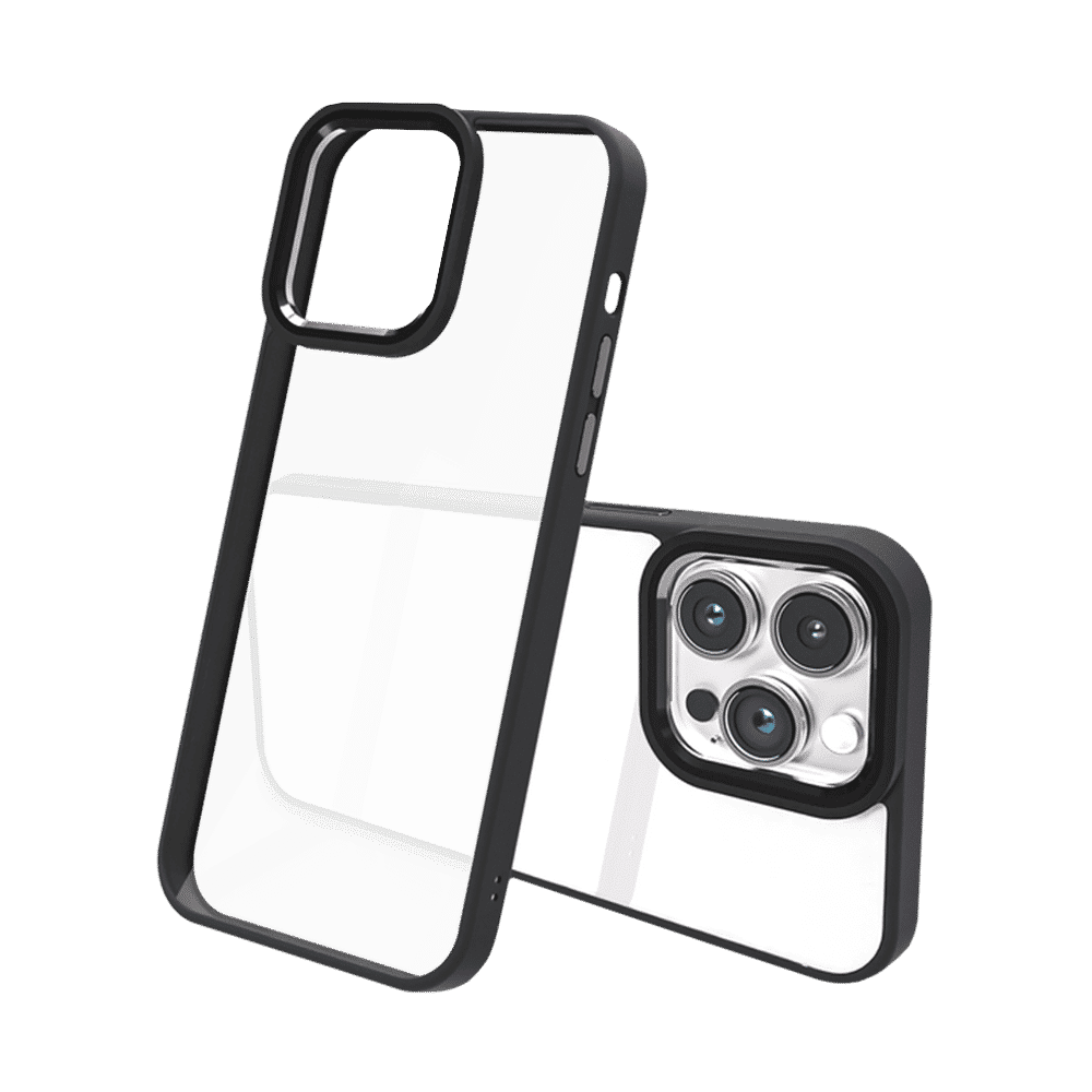 GRIPP Clarion Hard Polycarbonate Back Cover for Apple iPhone 15 Pro Max (Anti Bacterial Technology, Black)_4