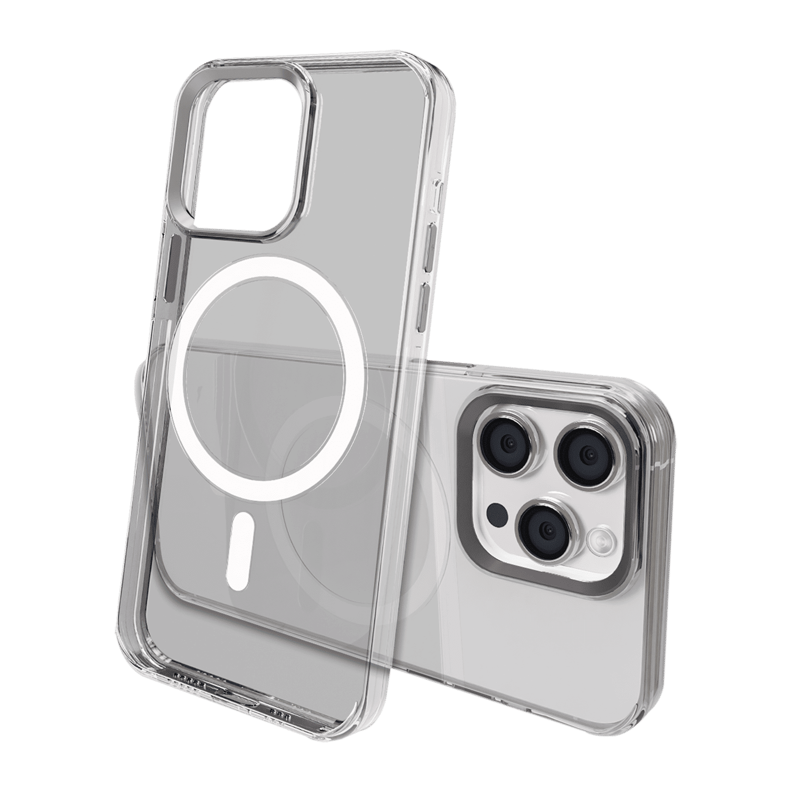 GRIPP Neo Xtreme Hard TPU & Polycarbonate Back Cover for Apple iPhone 15 Pro (MagSafe Compatible, Clear)_3