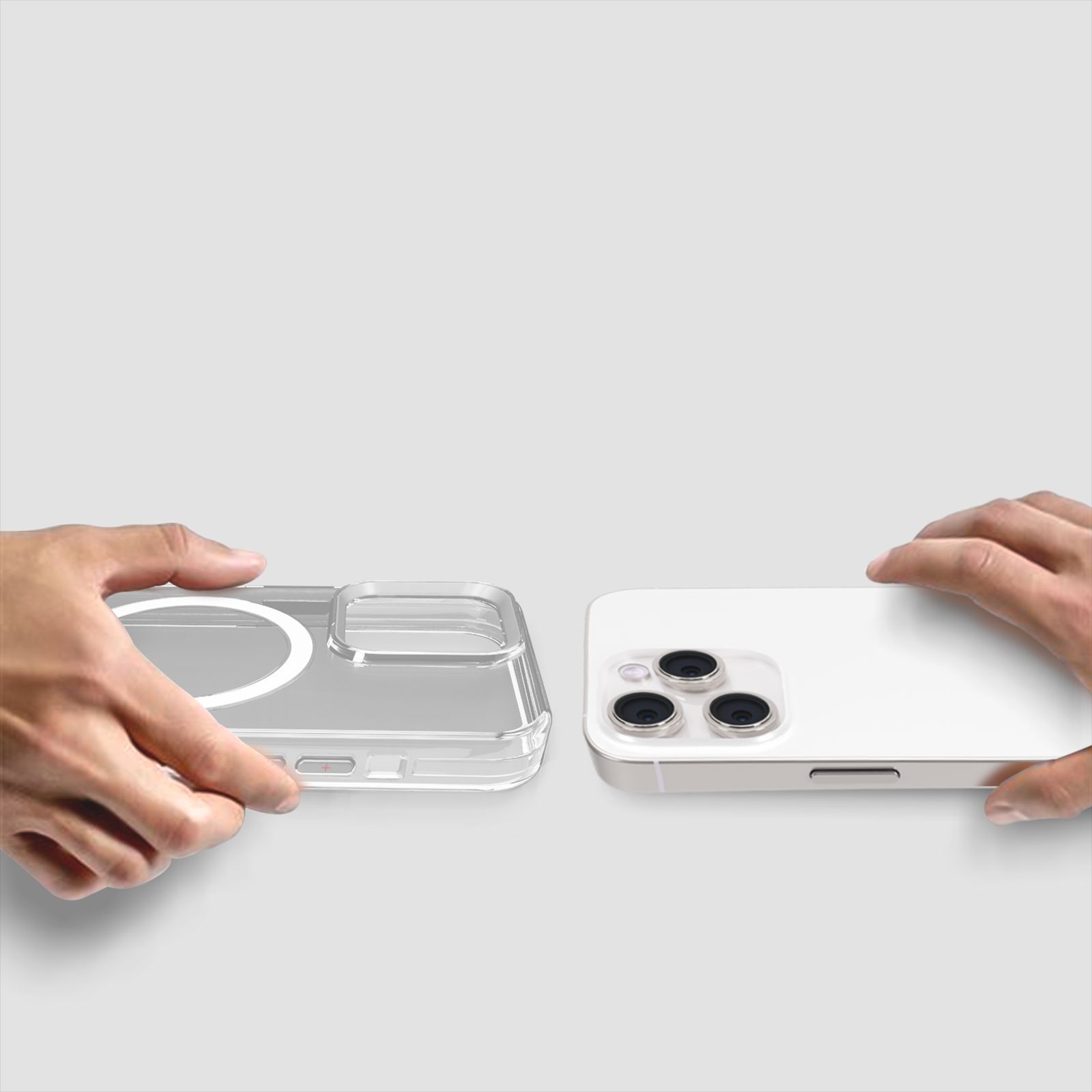 GRIPP Neo Xtreme Hard TPU & Polycarbonate Back Cover for Apple iPhone 15 Pro (MagSafe Compatible, Clear)_4