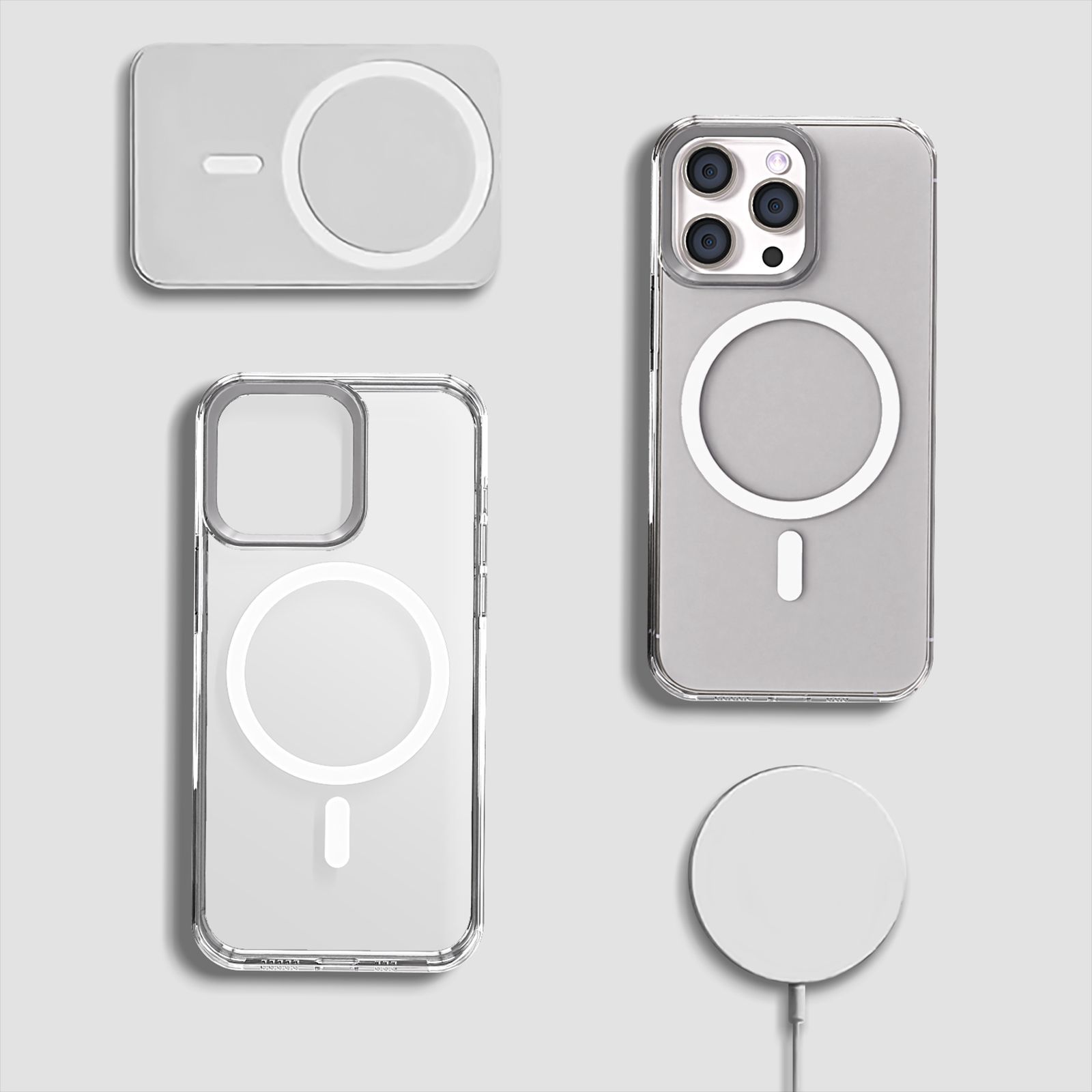 GRIPP Neo Xtreme Hard TPU & Polycarbonate Back Cover for Apple iPhone 15 Pro (MagSafe Compatible, Clear)_5