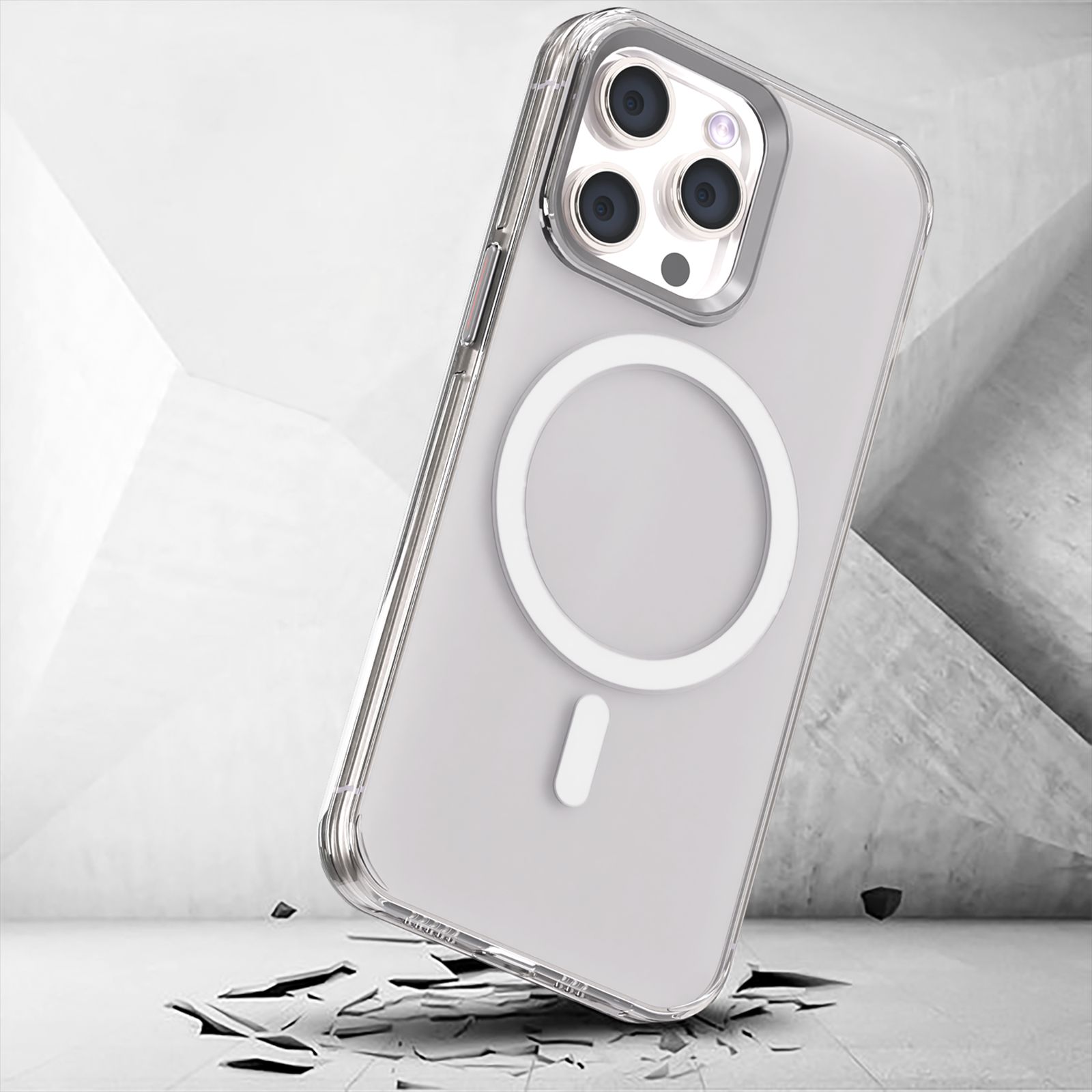 GRIPP Neo Xtreme Hard TPU & Polycarbonate Back Cover for Apple iPhone 15 Pro (MagSafe Compatible, Clear)_6