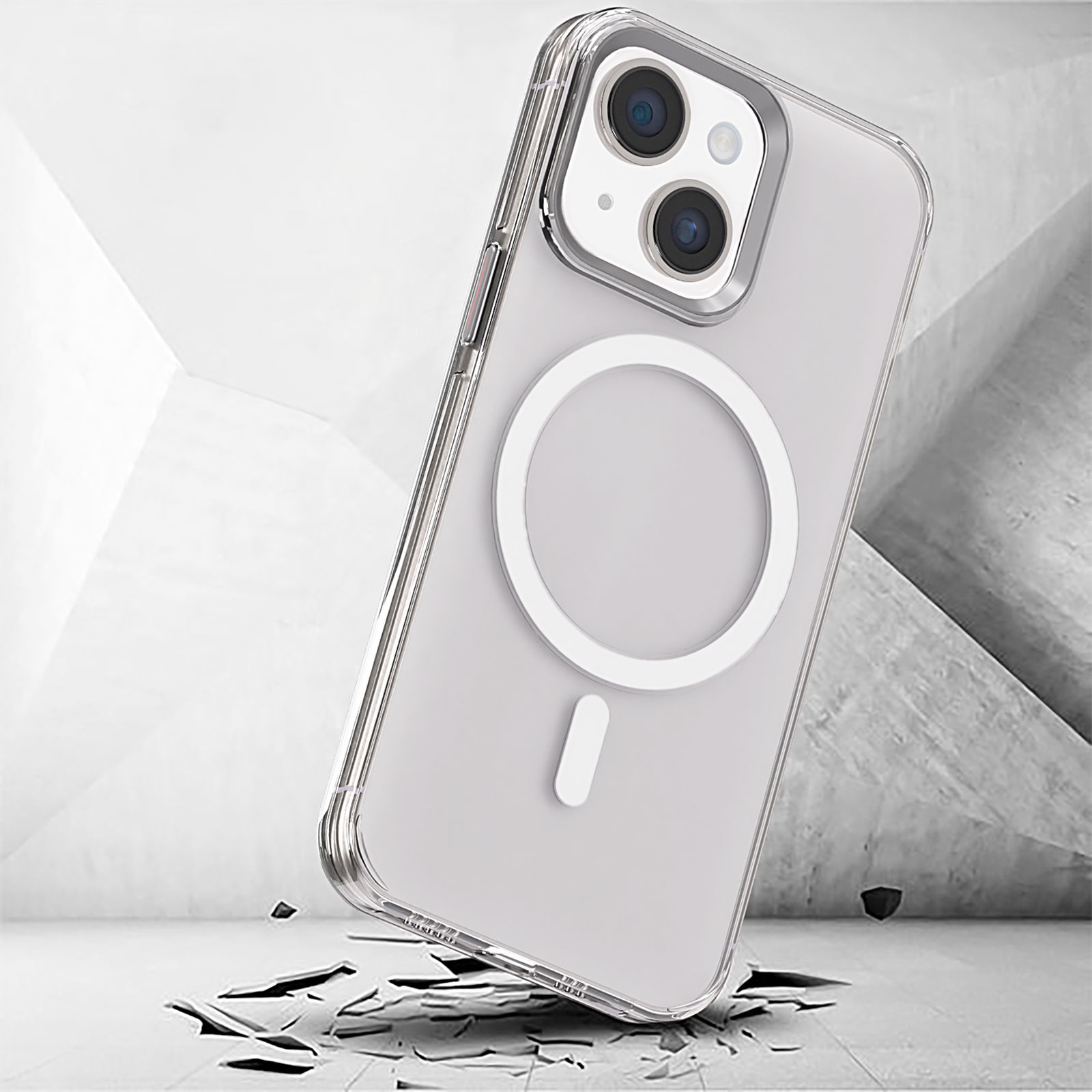 GRIPP Neo Xtreme Hard Polycarbonate Back Cover for Apple iPhone 15 (MagSafe Compatible, Clear)_5