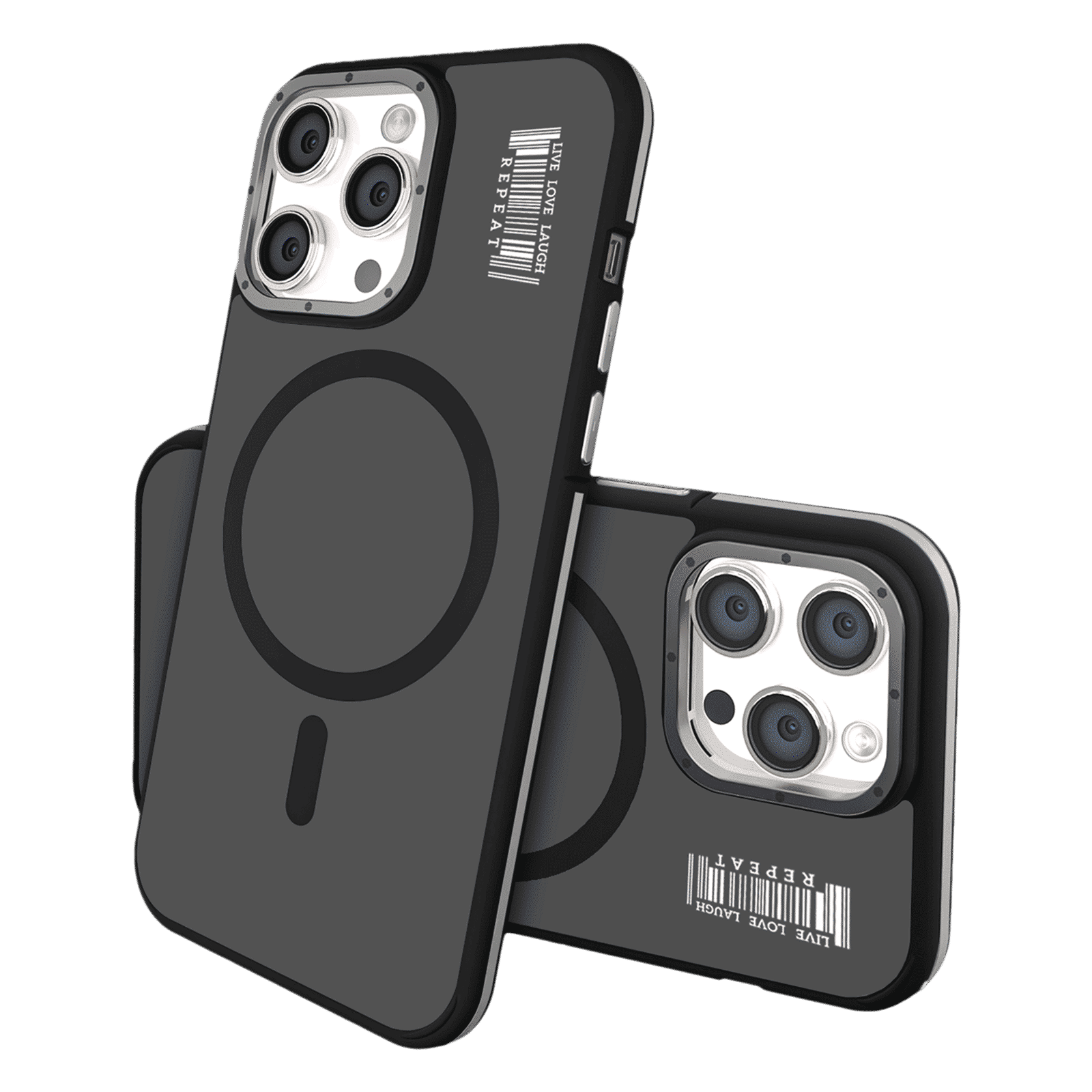 GRIPP Raigor Hard Polycarbonate Back Cover for Apple iPhone 15 Pro Max (MagSafe Compatible, Black)_3