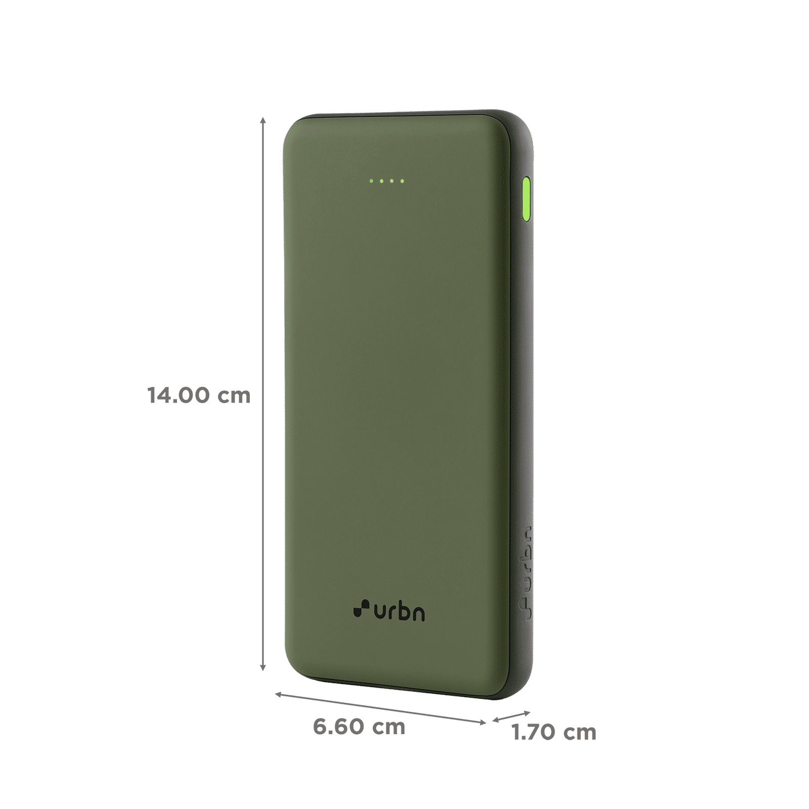 urbn UPR105 10000 mAh 22.5W Fast Charging Power Bank (1 USB Type A and 2 Type C Ports, Ultra Slim, Power Delivery Compatible, Camo)_2