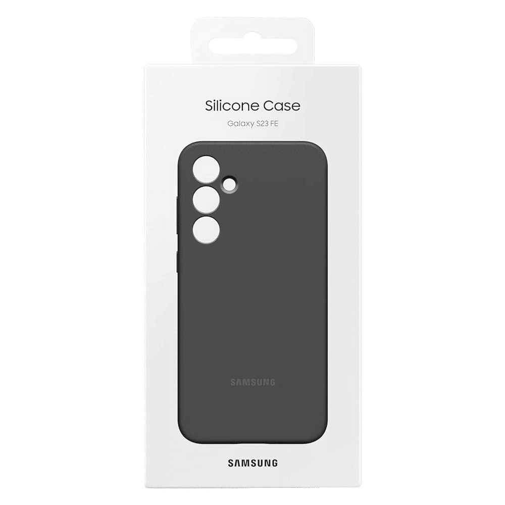 SAMSUNG Soft Silicone Back Case for Galaxy S23 FE (Slim Design, Graphite)_6