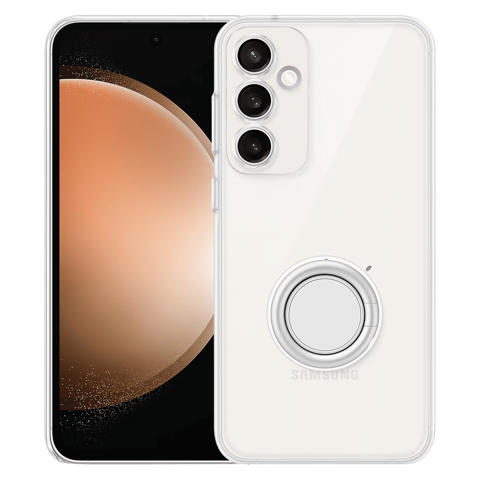 SAMSUNG Soft TPU Back Case for Galaxy S23 FE (Scratch Resistant, Transparent)_1