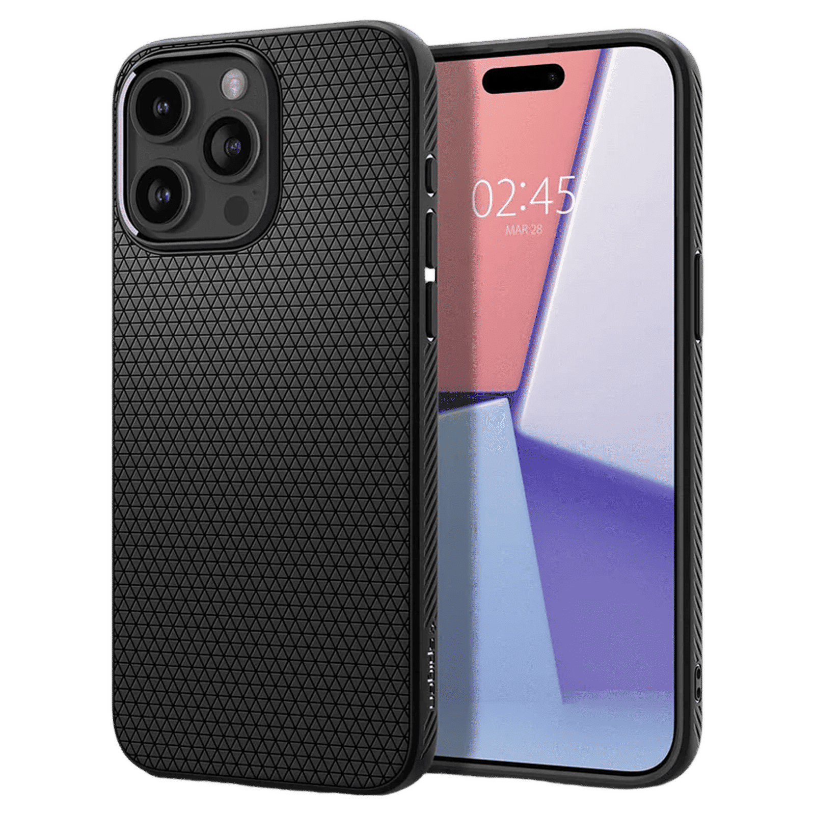 spigen Liquid Air Soft TPU Back Cover for iPhone 15 Pro Max (Air Cushion Technology, Matte Black) spigen Liquid Air Soft TPU Back Cover for iPhone 15 Pro Max (Air Cushion Technology, Matte Black)_1