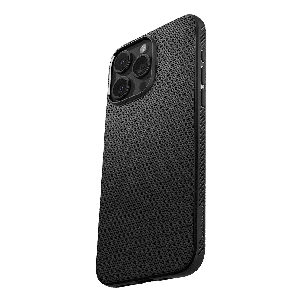 spigen Liquid Air Soft TPU Back Cover for iPhone 15 Pro Max (Air Cushion Technology, Matte Black) spigen Liquid Air Soft TPU Back Cover for iPhone 15 Pro Max (Air Cushion Technology, Matte Black)_12