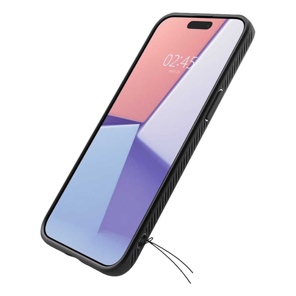 spigen Liquid Air Soft TPU Back Cover for iPhone 15 Pro Max (Air Cushion Technology, Matte Black) spigen Liquid Air Soft TPU Back Cover for iPhone 15 Pro Max (Air Cushion Technology, Matte Black)_8