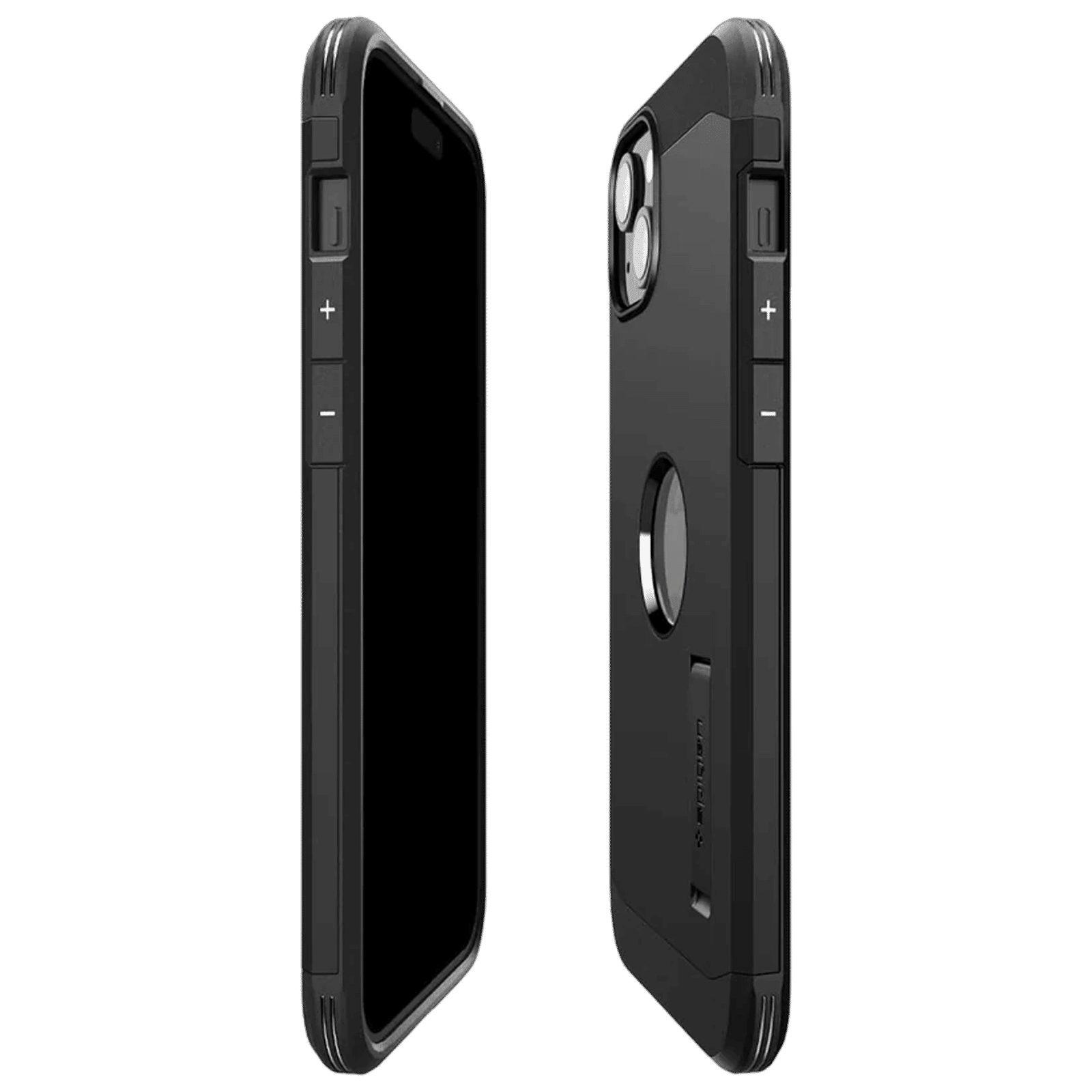 Spigen Tough Armor Hard TPU and Polycarbonate Back Cover for Apple iPhone 15 Plus (Military Grade, Black) Spigen Tough Armor Hard TPU and Polycarbonate Back Cover for Apple iPhone 15 Plus (Military Grade, Black)_4