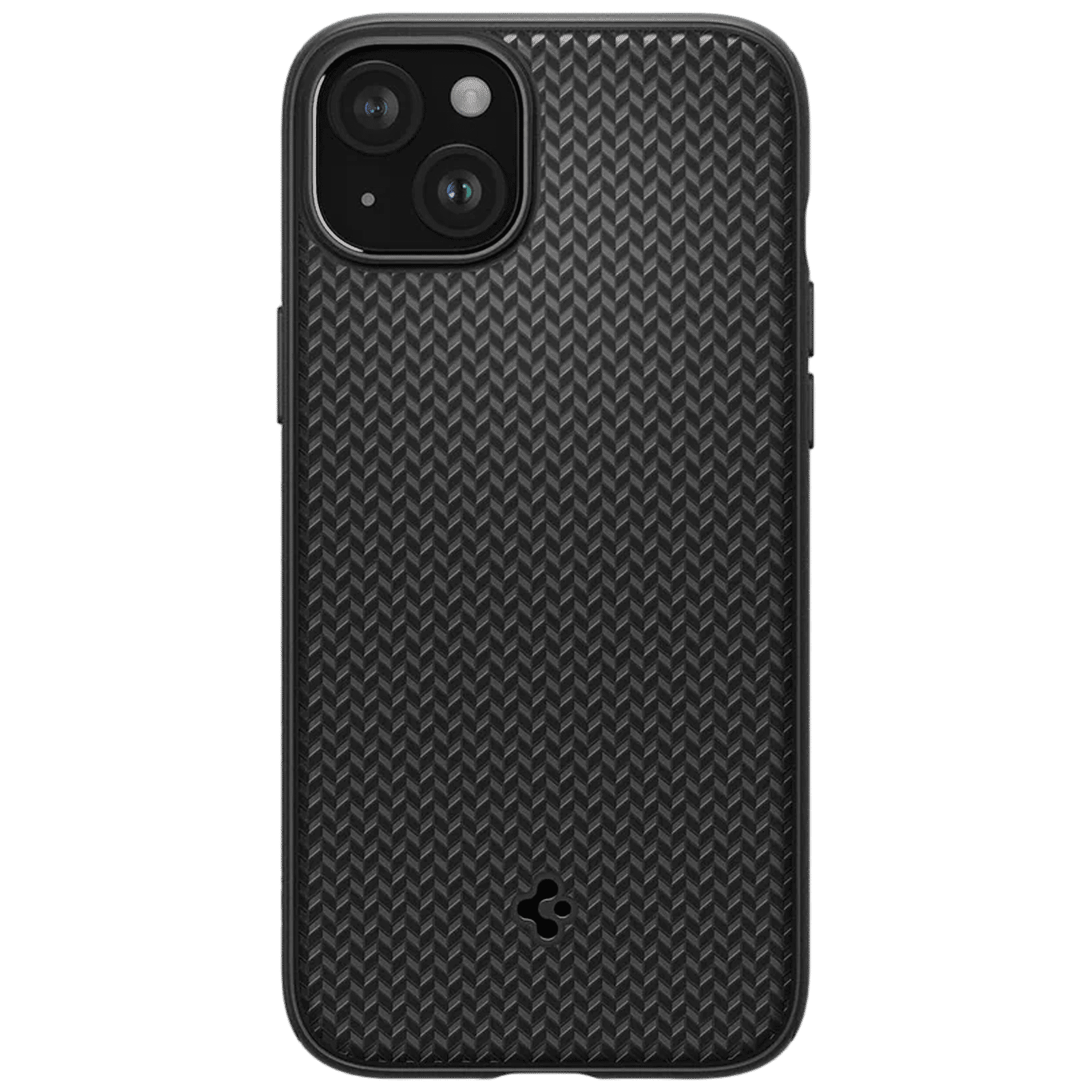 spigen Mag Armor MagFit Thermoplastic Polyurethane Back Case for iPhone 15 Plus (Air Cushion Technology, Matte Black)_3