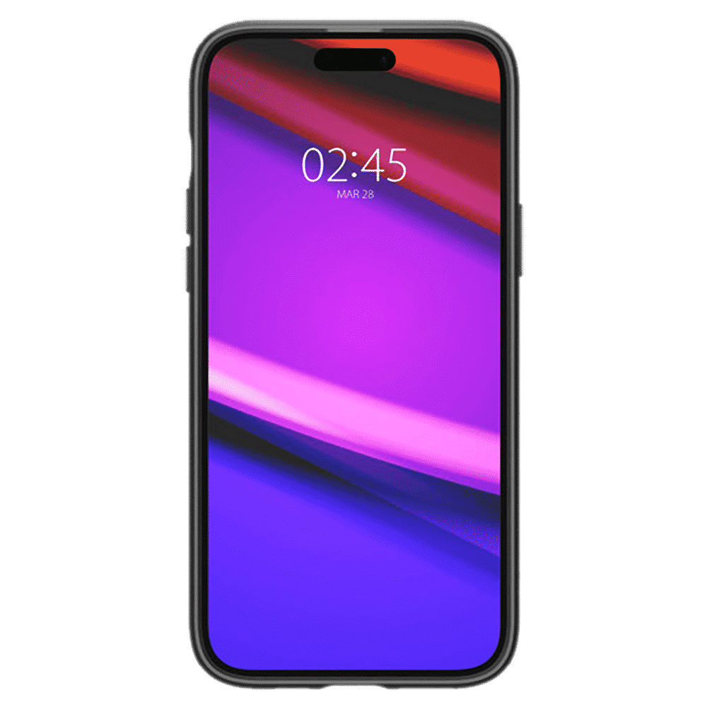 spigen Mag Armor MagFit Thermoplastic Polyurethane Back Case for iPhone 15 Plus (Air Cushion Technology, Matte Black)_8