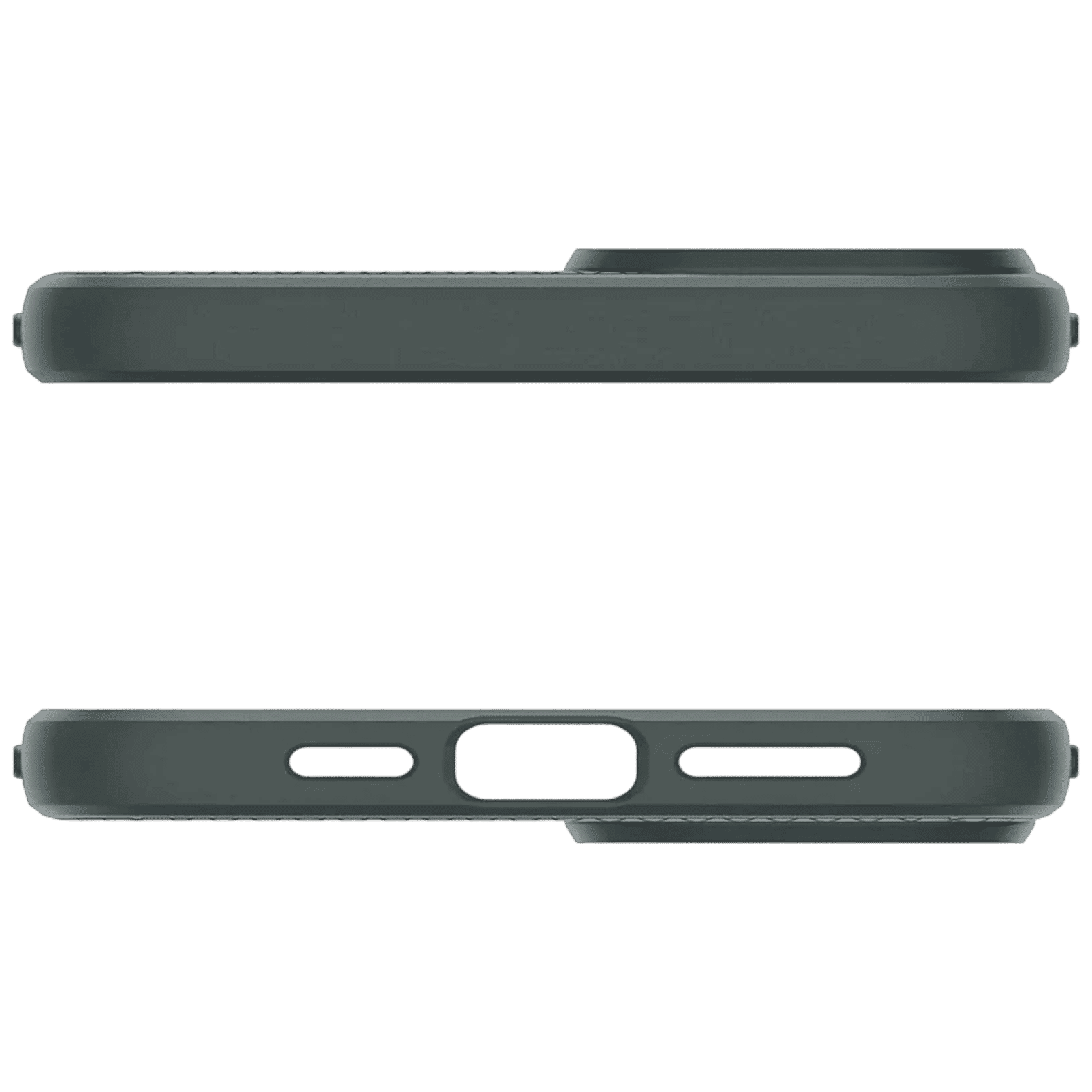 spigen Liquid Air Soft Thermoplastic Polyurethane Back Case for iPhone 15 Plus (Air Cushion Technology, Abyss Green)_6