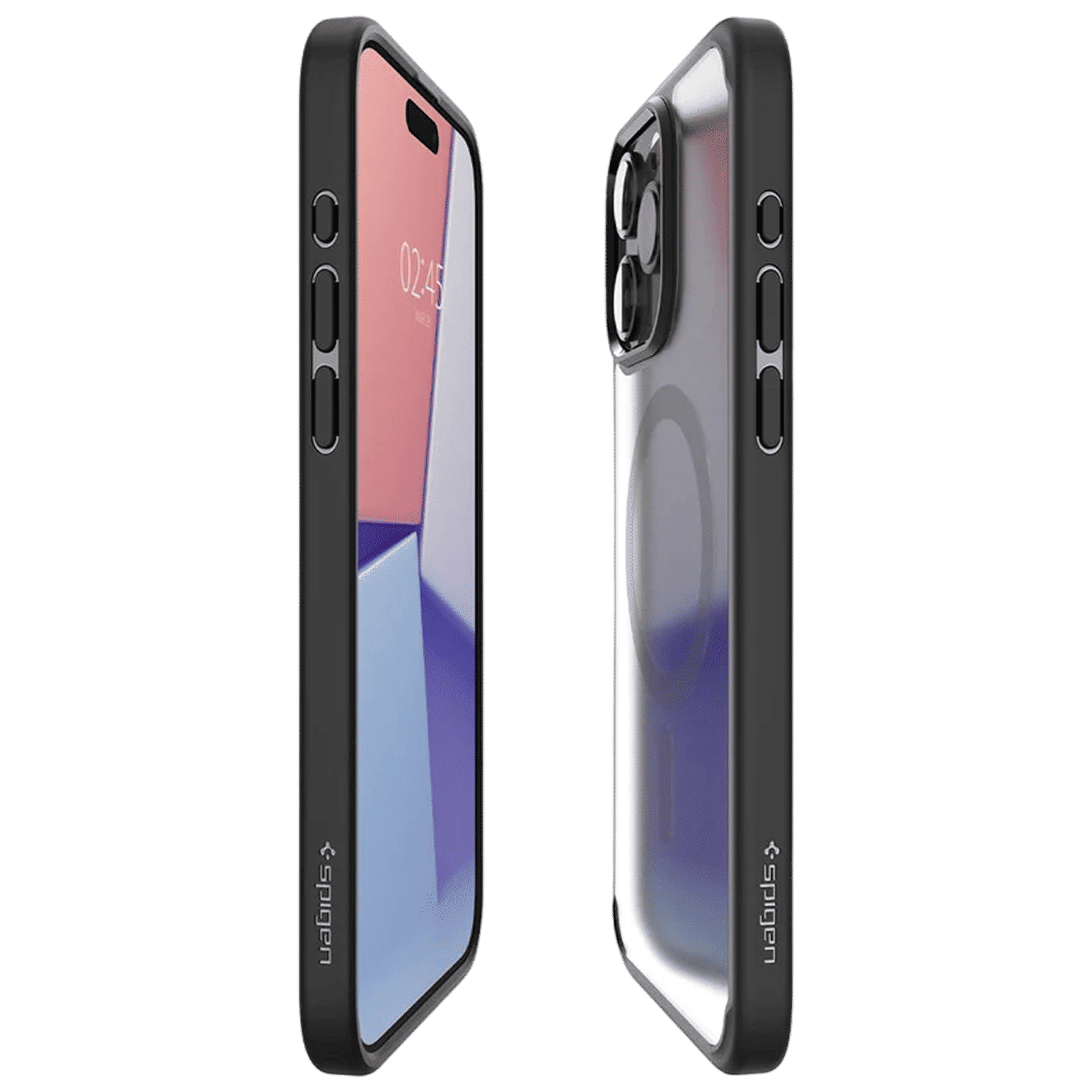 spigen Ultra Hybrid Hard TPU & Polycarbonate Back Cover for Apple iPhone 15 Pro (Supports Wireless Charging, Frost Black) spigen Ultra Hybrid Hard TPU & Polycarbonate Back Cover for Apple iPhone 15 Pro (Supports Wireless Charging, Frost Black)_4