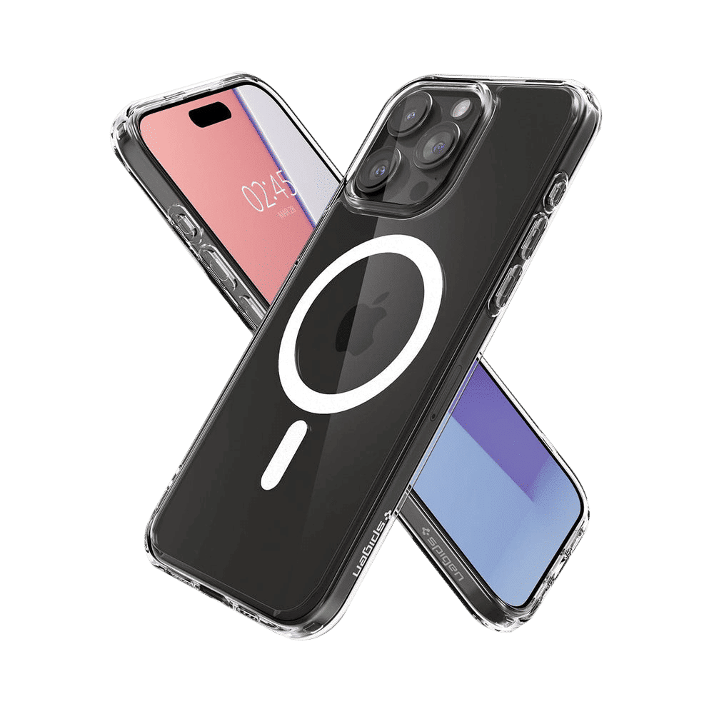 spigen Ultra Hybrid Hard TPU & Polycarbonate Back Cover for Apple iPhone 15 Pro (Supports Wireless Charging, White)_6