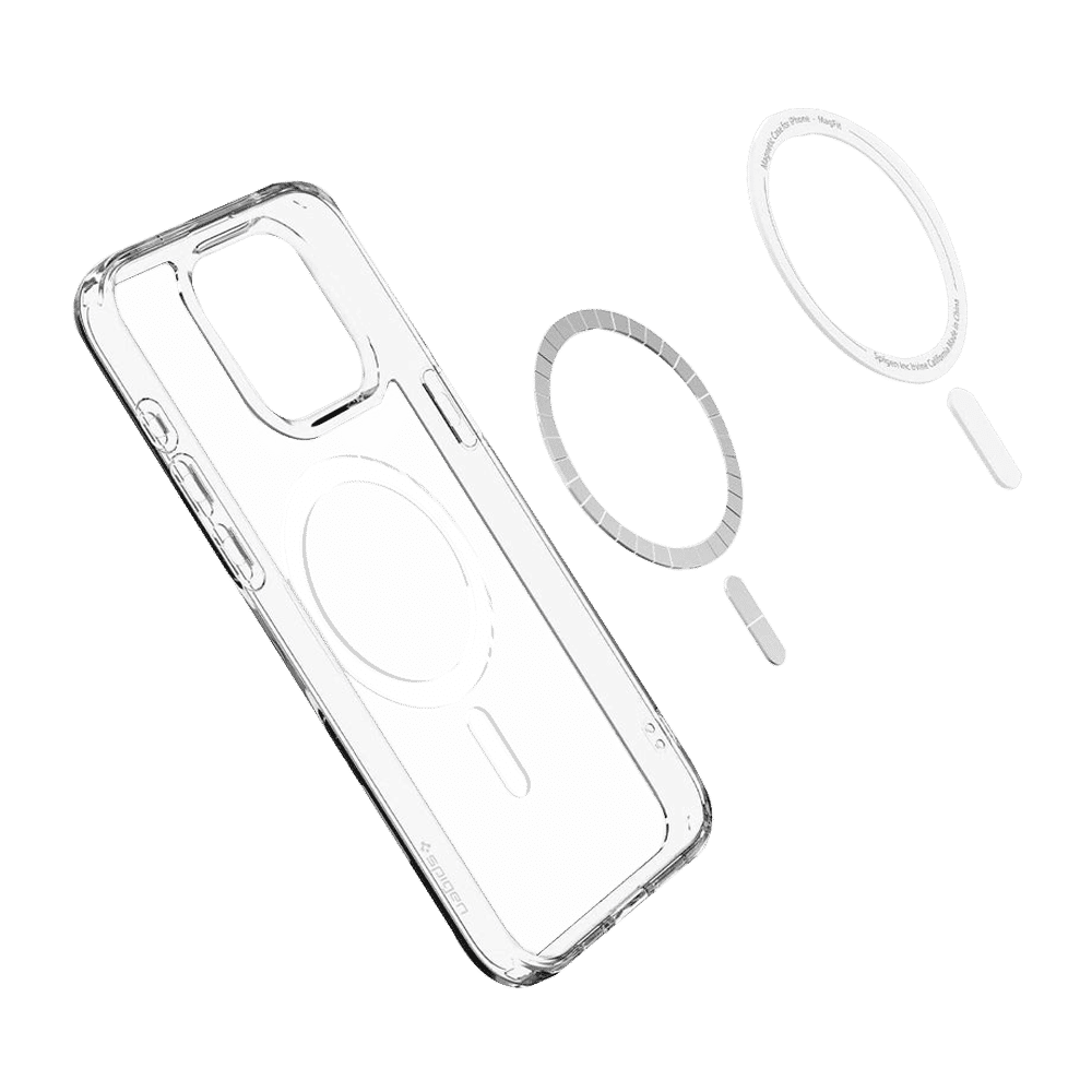 spigen Ultra Hybrid Hard TPU & Polycarbonate Back Cover for Apple iPhone 15 Pro (Supports Wireless Charging, White)_8