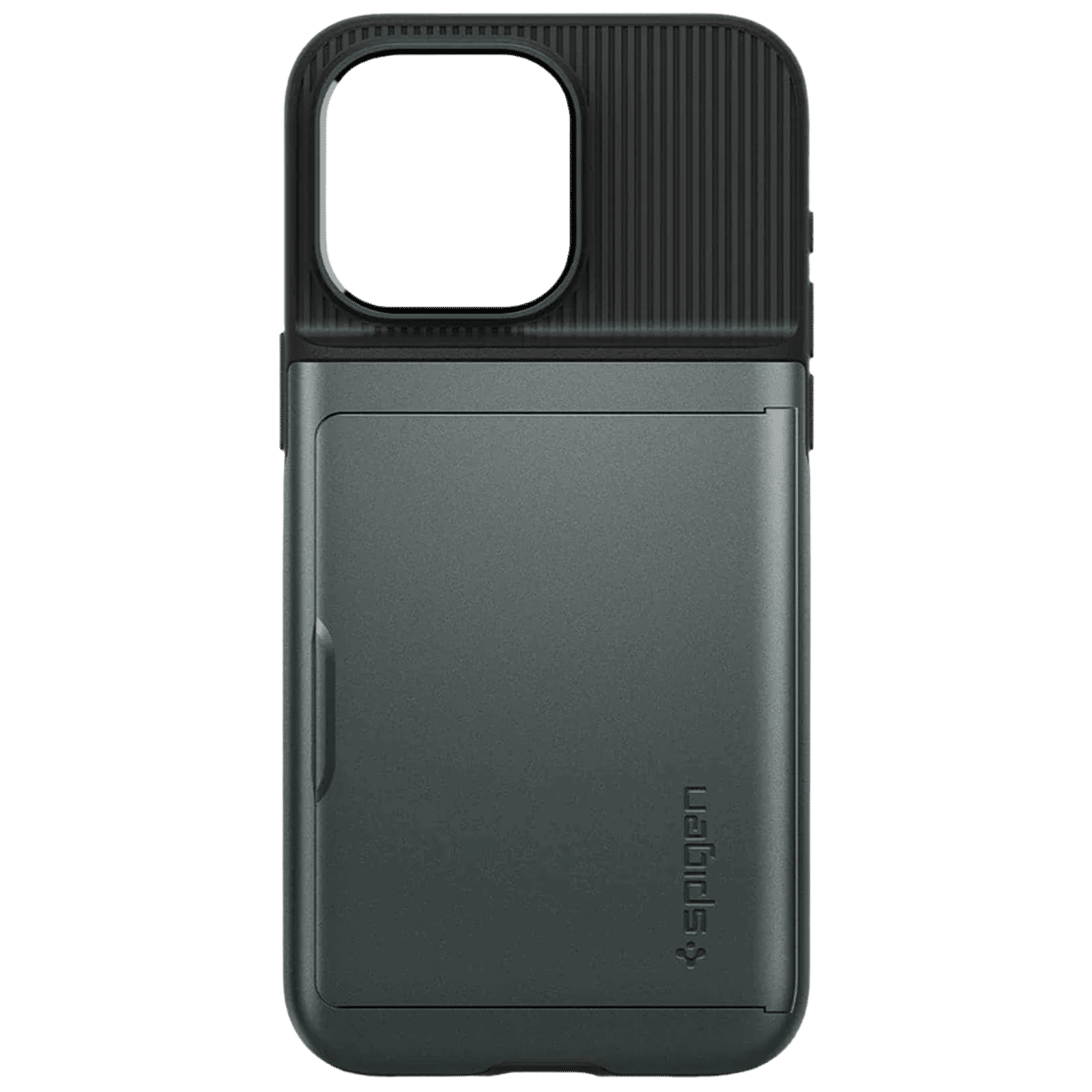 spigen Slim Armor CS Polycarbonate & TPU Back Cover for Apple iPhone 15 Pro (Air Cushion Technology, Abyss Green)_3