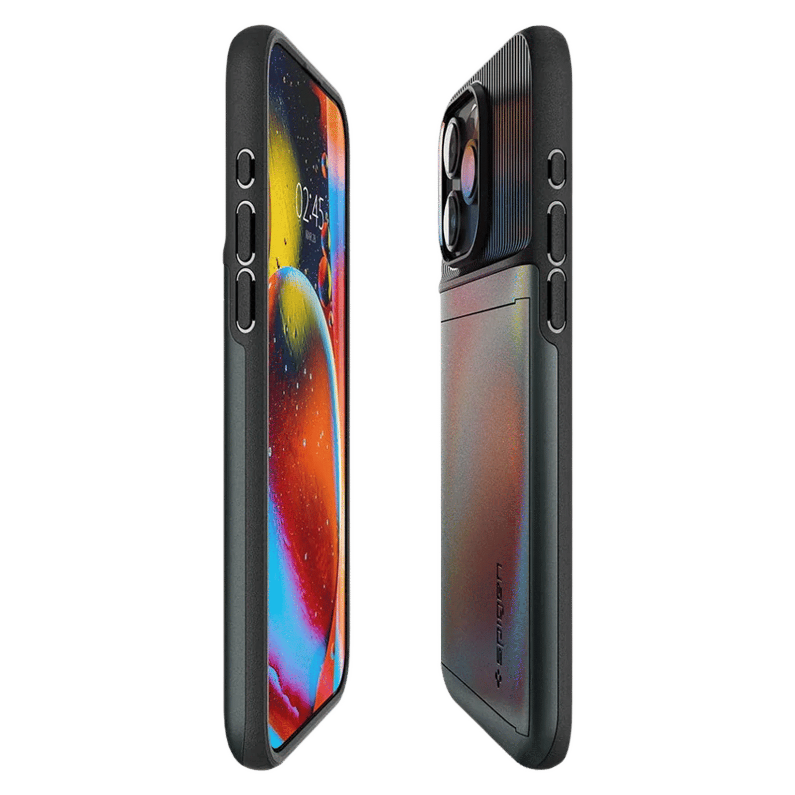 spigen Slim Armor CS Polycarbonate & TPU Back Cover for Apple iPhone 15 Pro (Air Cushion Technology, Abyss Green)_4