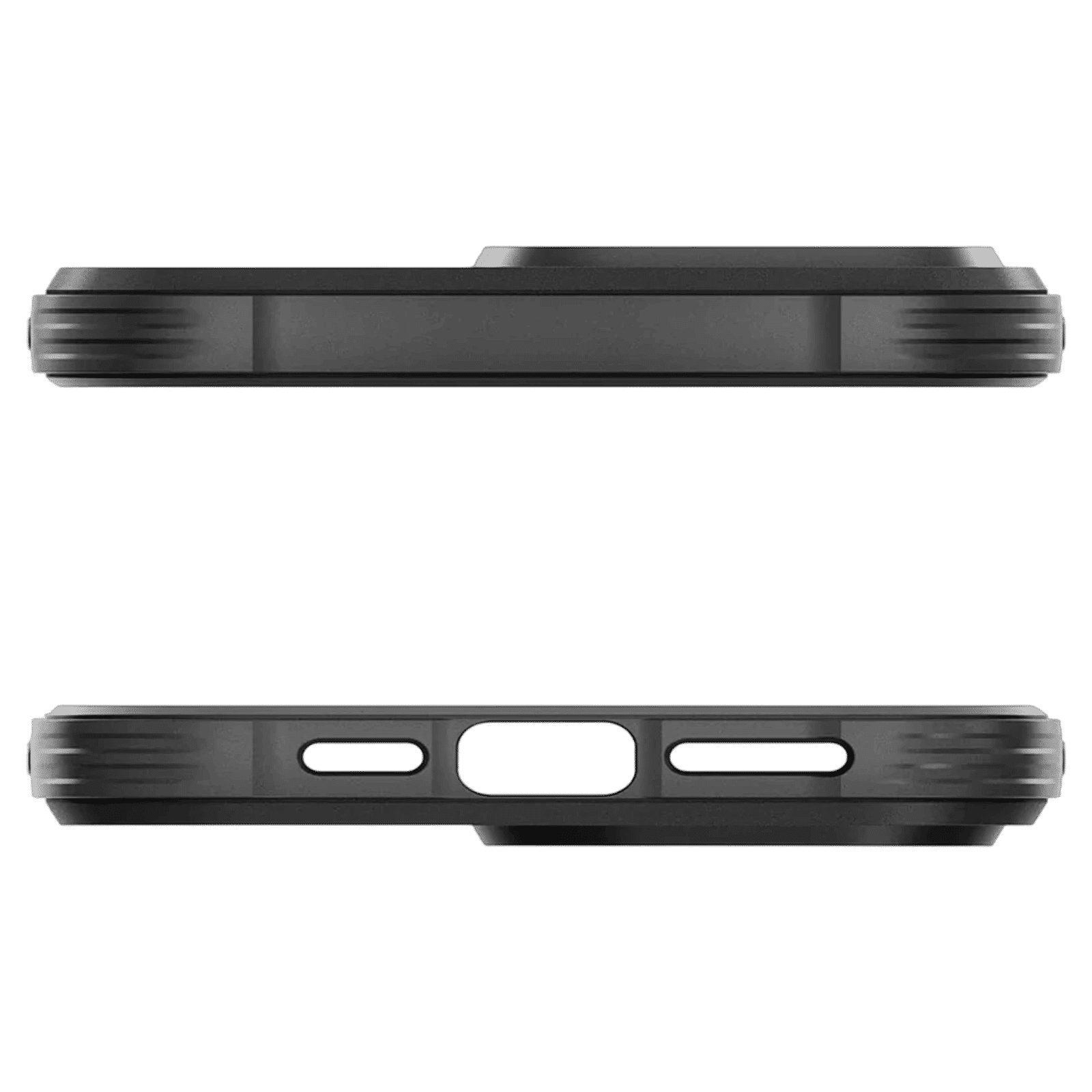 spigen Rugged Armor Hard TPU Back Cover for Apple iPhone 15 Pro (MagSafe, Matte Black)_5