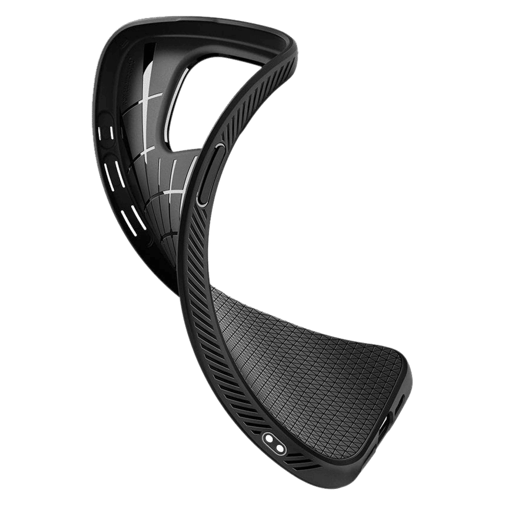spigen Liquid Air TPU Back Cover for Apple iPhone 15 Pro (Supports Wireless Charging, Matte Black)_15