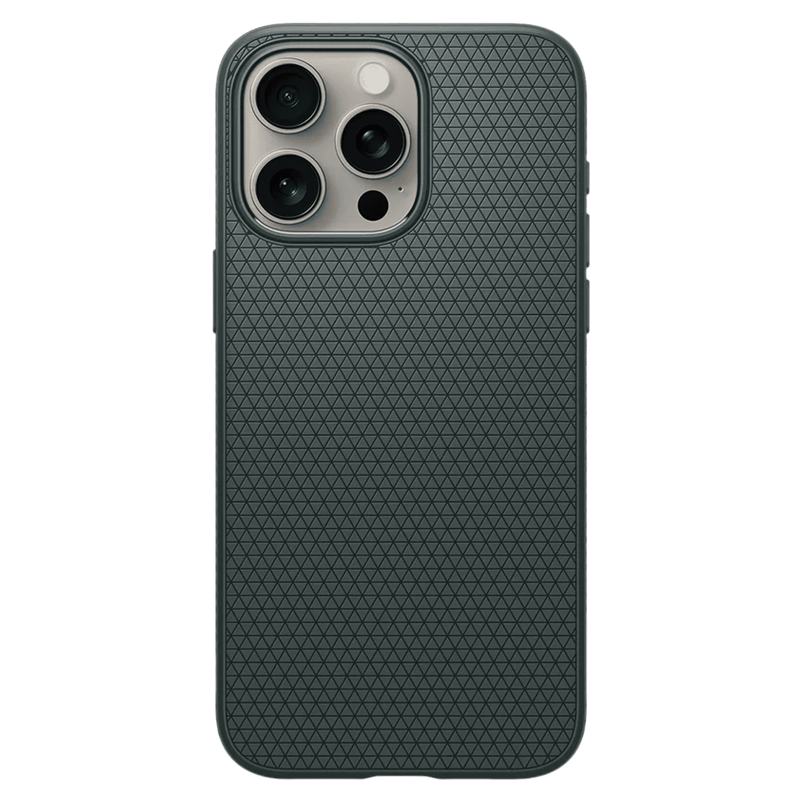 spigen Liquid Air TPU Back Cover for Apple iPhone 15 Pro (Supports Wireless Charging, Abyss Green)_3