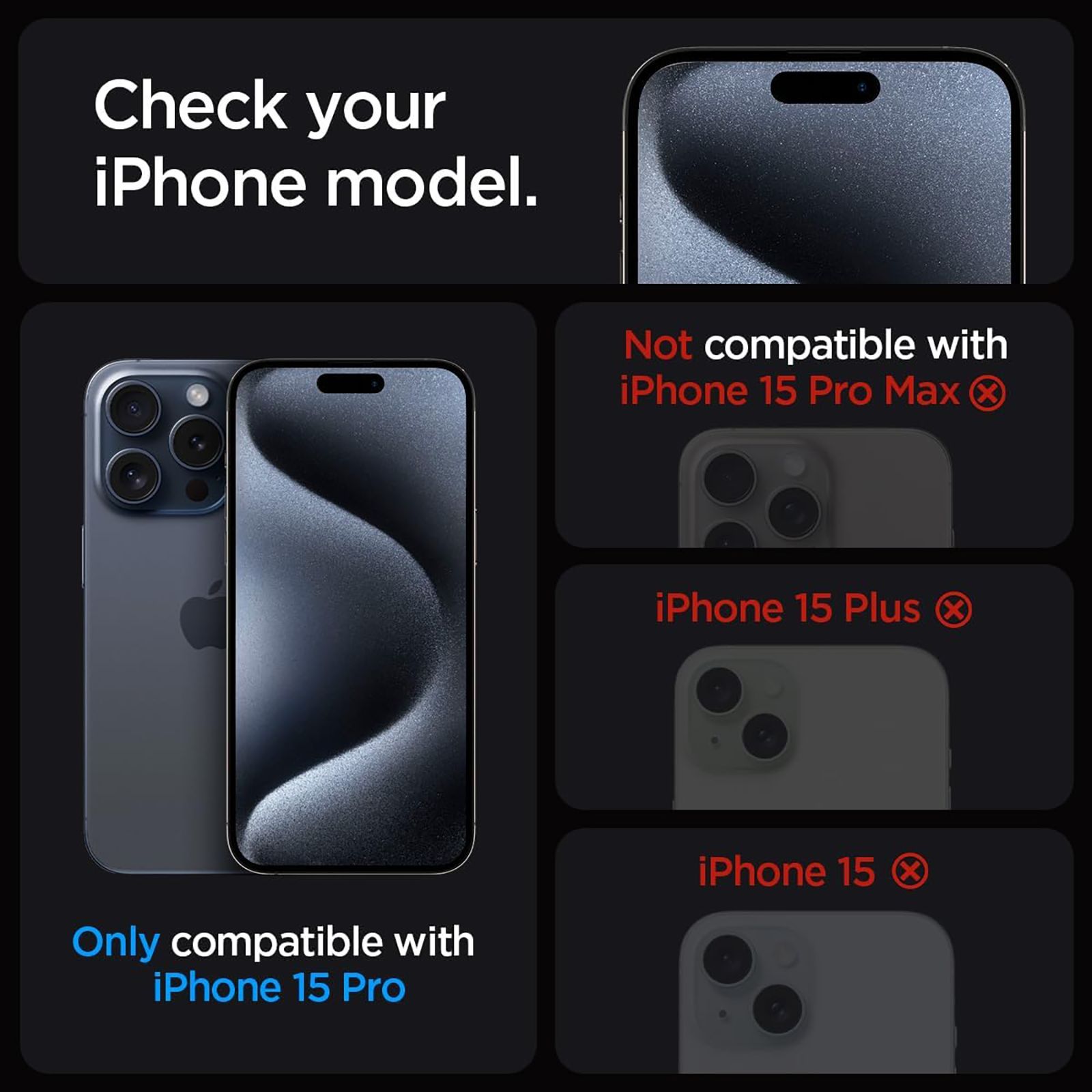 spigen GLAS.tR EZ Fit Tempered Glass for Apple iPhone 15 Pro (Sensor Protected)_4