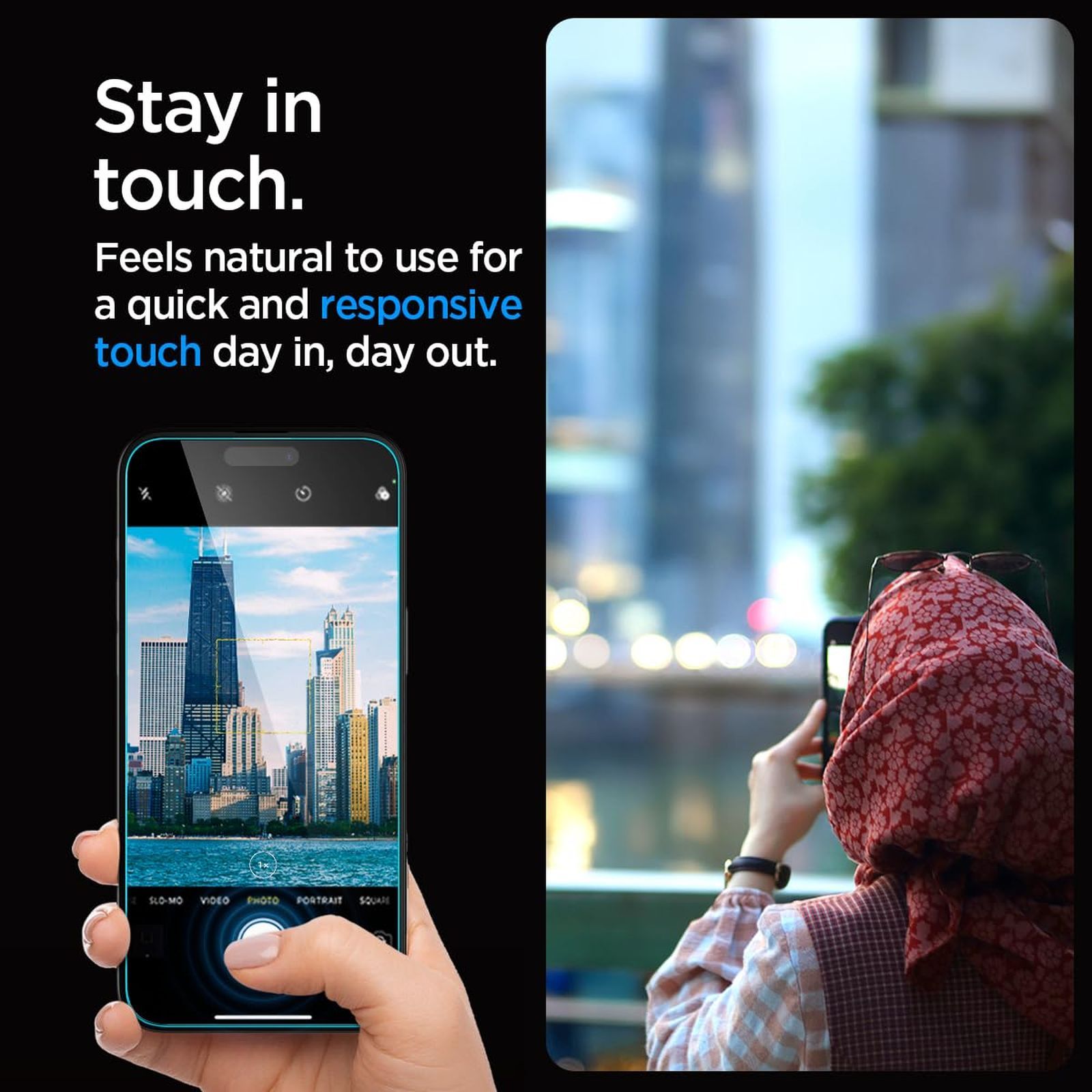 spigen GLAS.tR EZ Fit Tempered Glass for Apple iPhone 15 Pro (Sensor Protected)_7