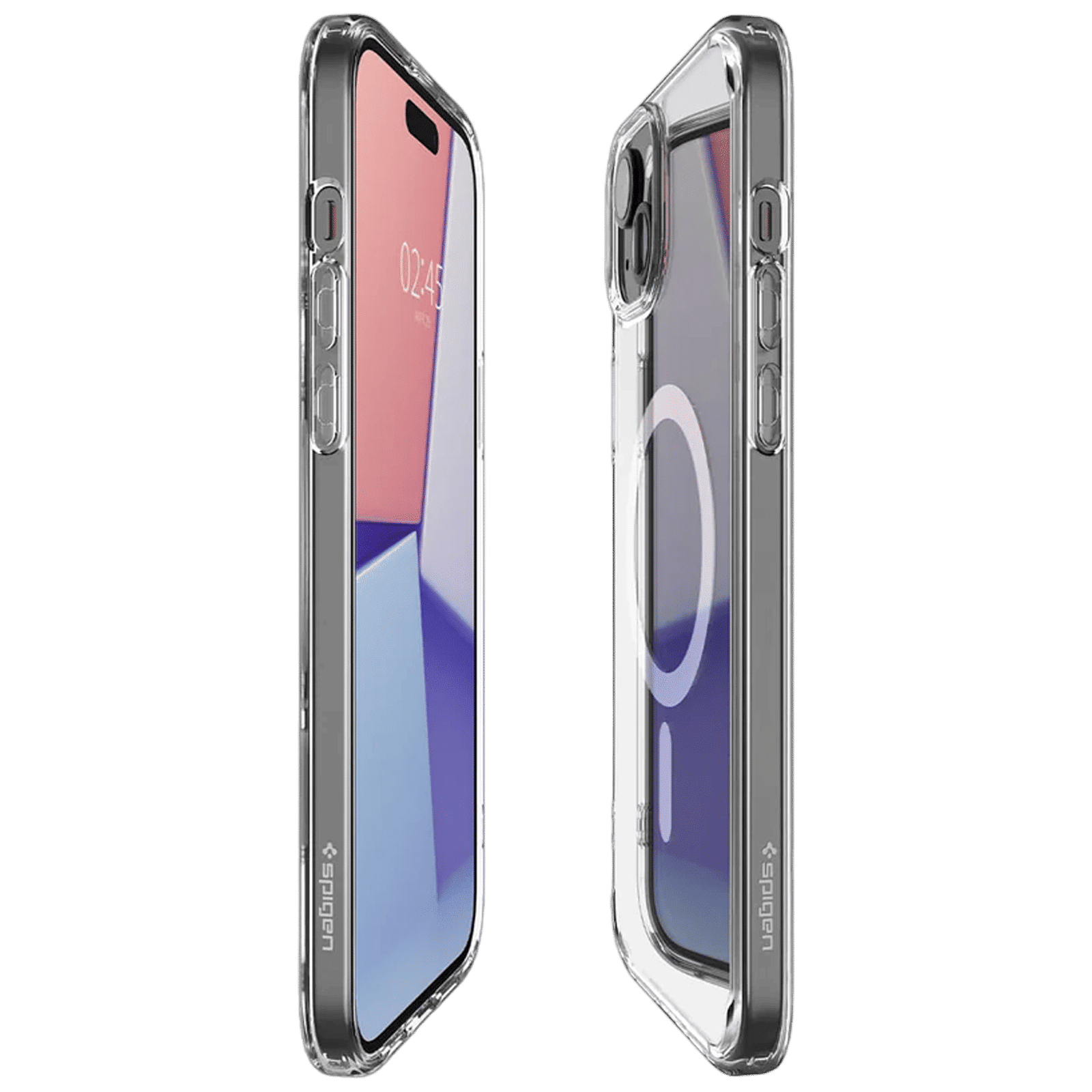 spigen Ultra Hybrid TPU & Polycarbonate Back Cover for Apple iPhone 15 (Supports Wireless Charging, Black)_4