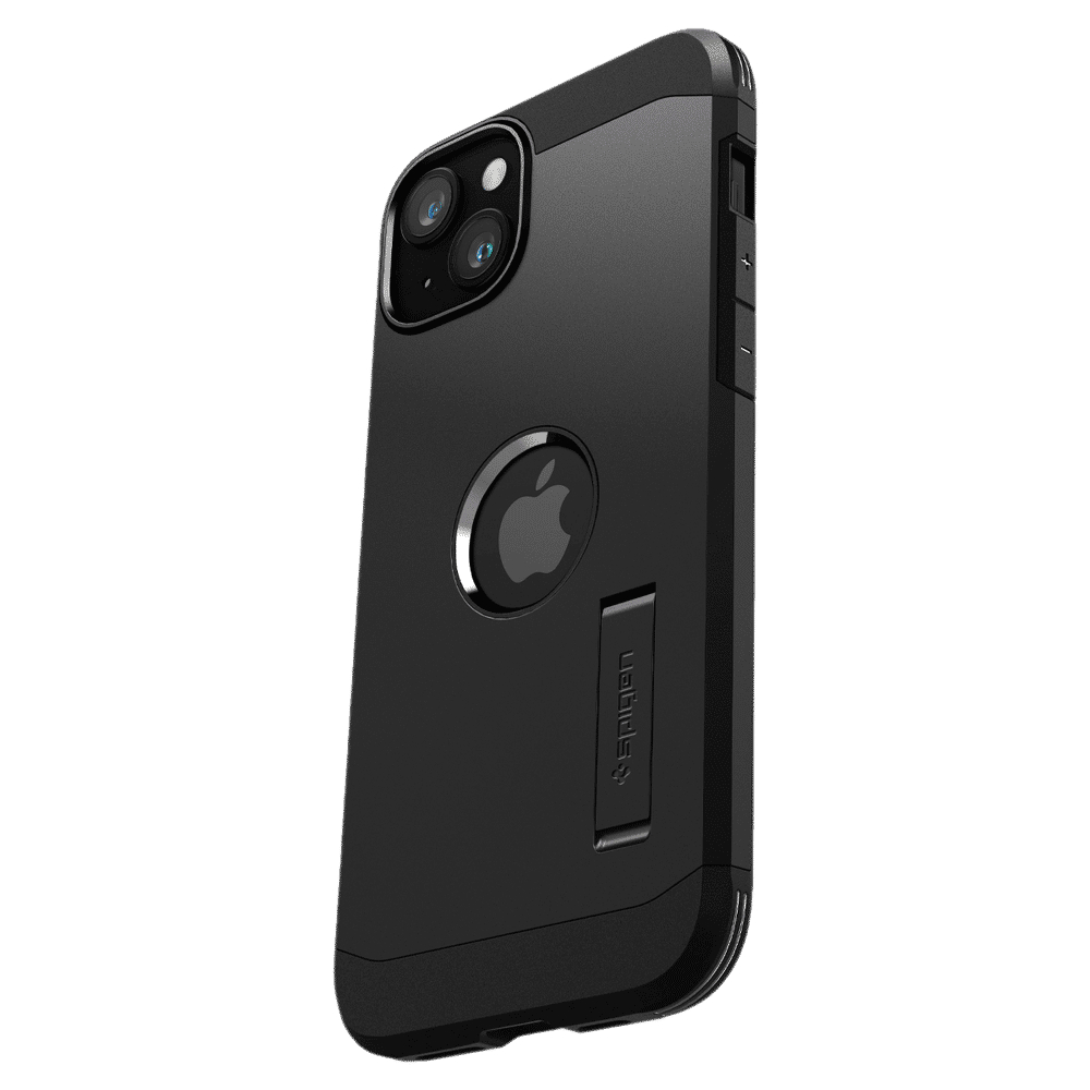 spigen Tough Armor MagFit TPU and PC Back Cover for iPhone 15 (Military Grade, Black)_9