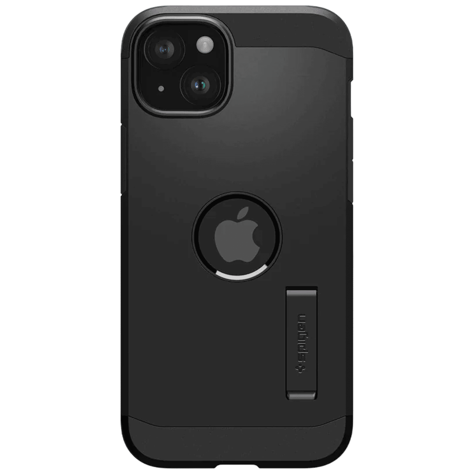 spigen Tough Armor MagFit TPU and PC Back Cover for iPhone 15 (Military Grade, Black)_3