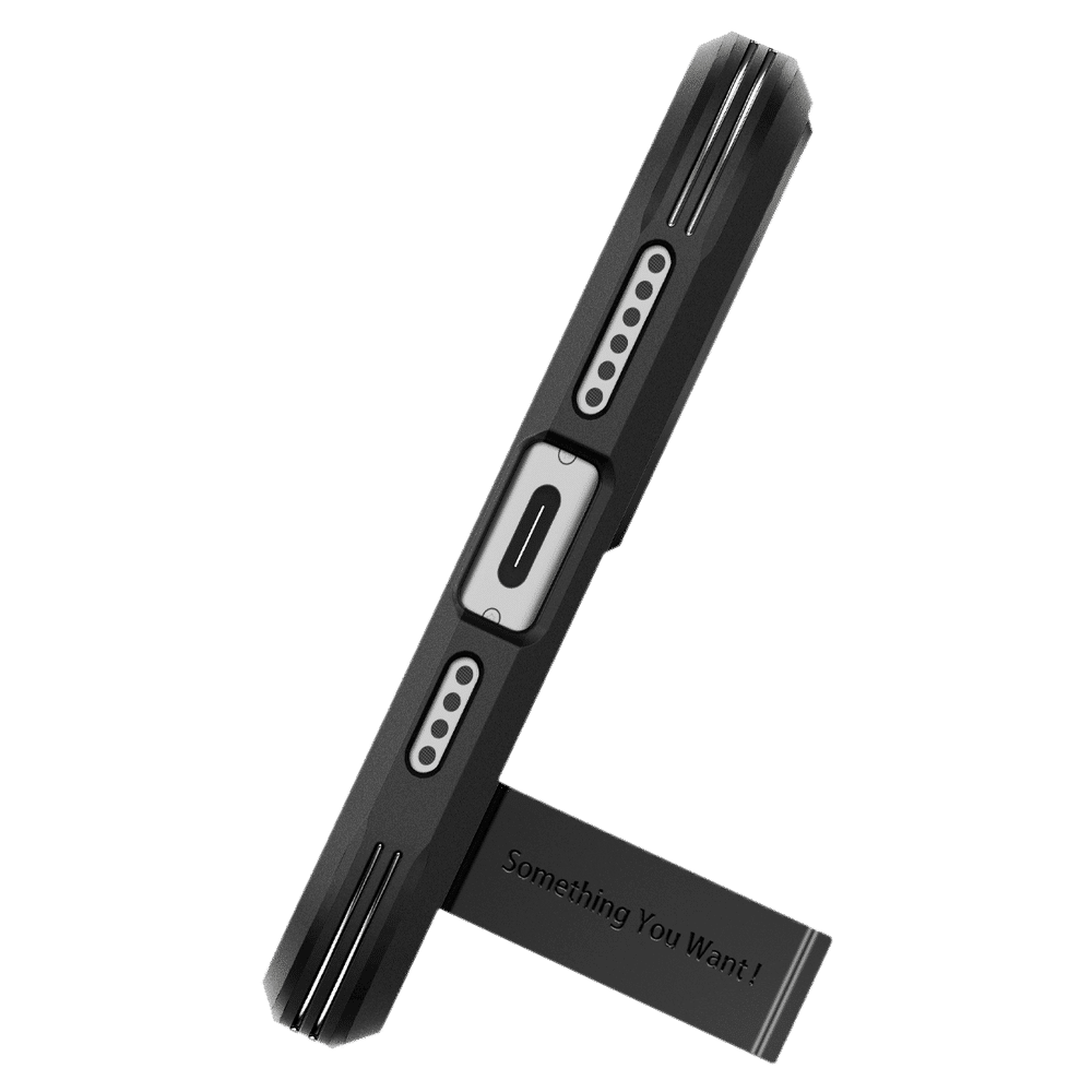 spigen Tough Armor MagFit TPU and PC Back Cover for iPhone 15 (Military Grade, Black)_8