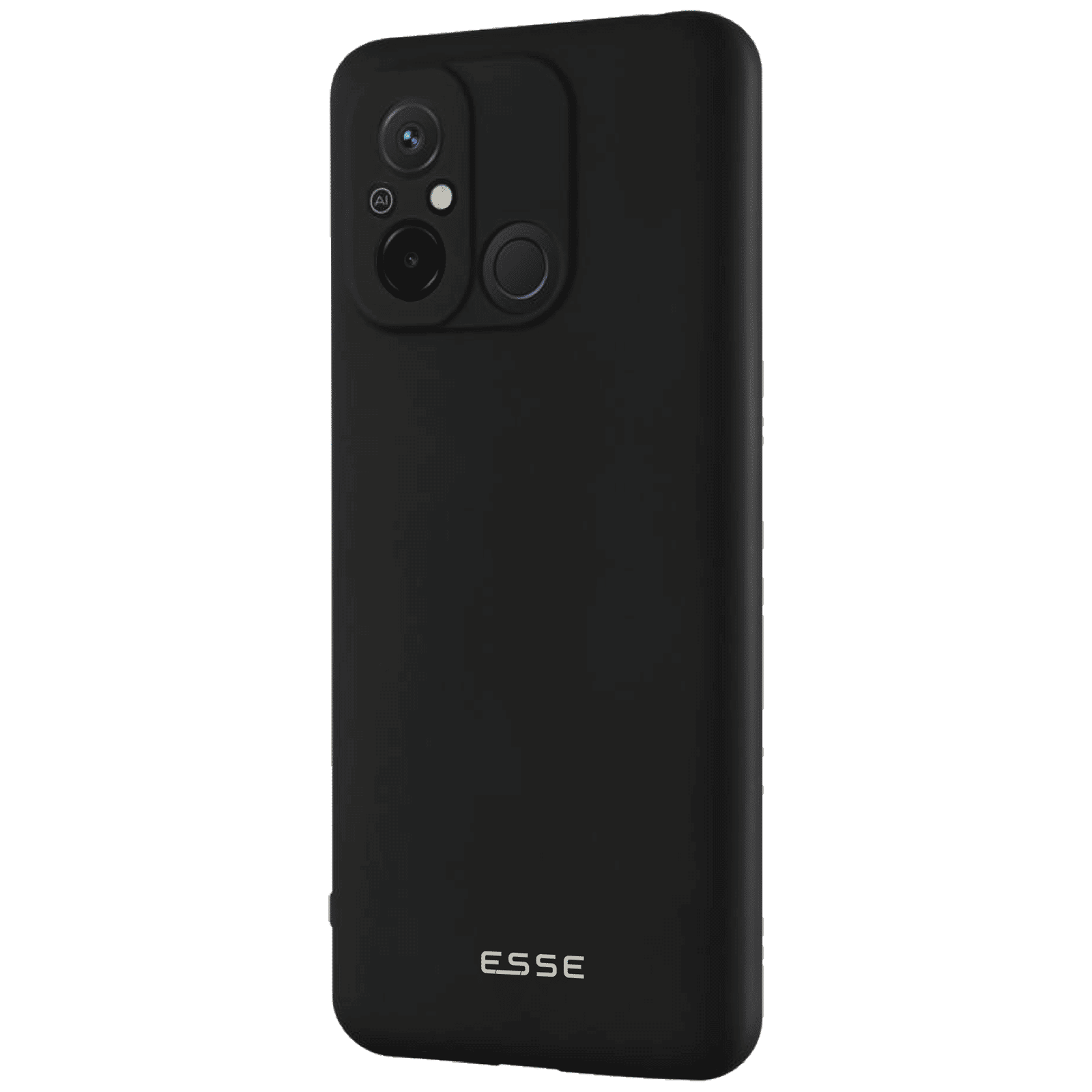 ESSE Soft Silicone Back Case for Redmi 12C (Optimal Protection, Black)_4