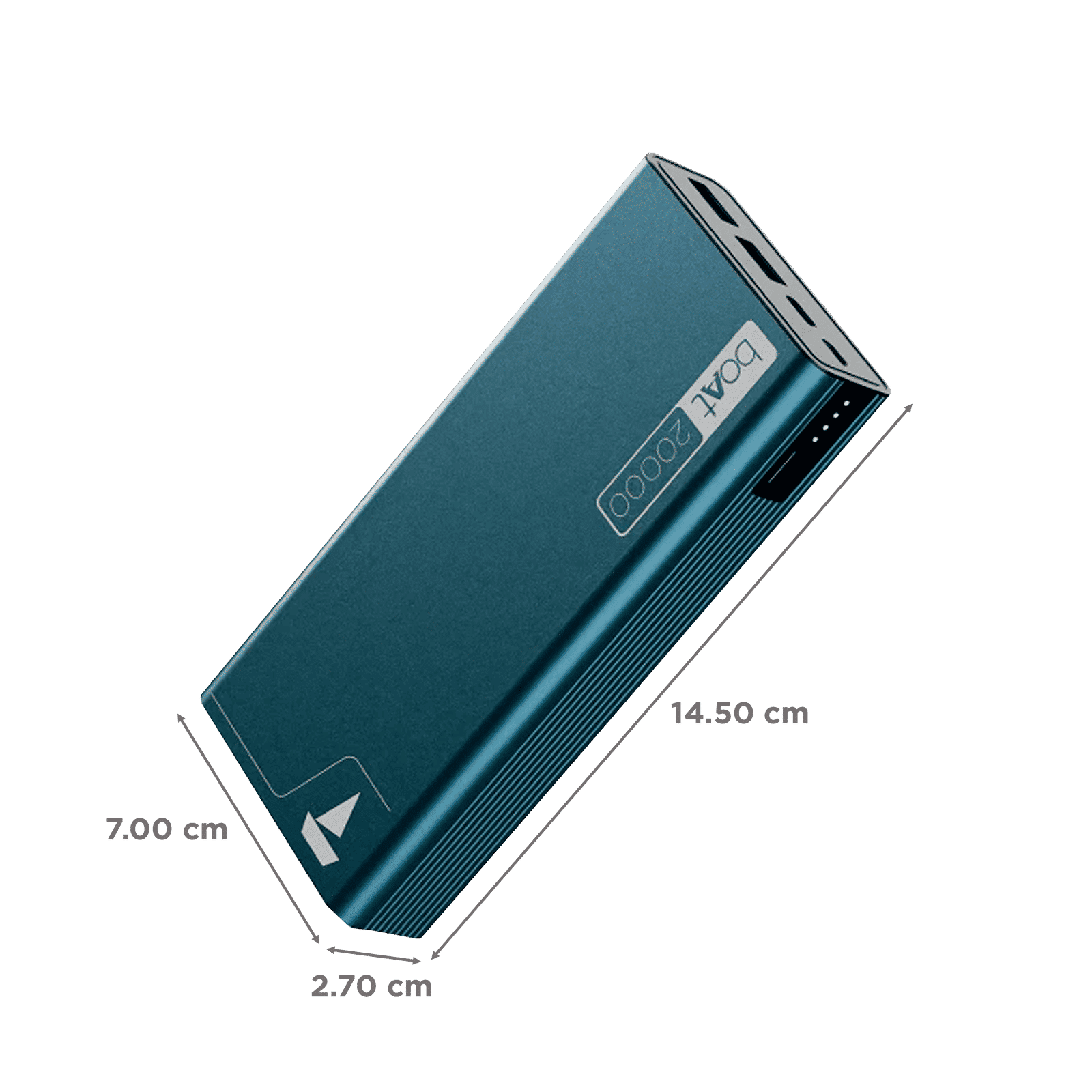boAt Energyshroom PB400 20000 mAh 22.5W Fast Charging Power Bank (2 Type A, 1 Micro USB & 1 Type C Ports, Sleek Aluminium Casing, Battery Discharge Protection, Steel Blue)_2