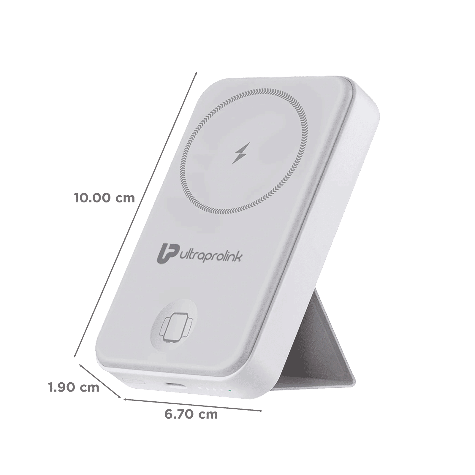 ultraprolink Juice Up Mag 10000 mAh 20W Fast Charging Power Bank (1 Type C Ports, Wireless Charging, White)_2