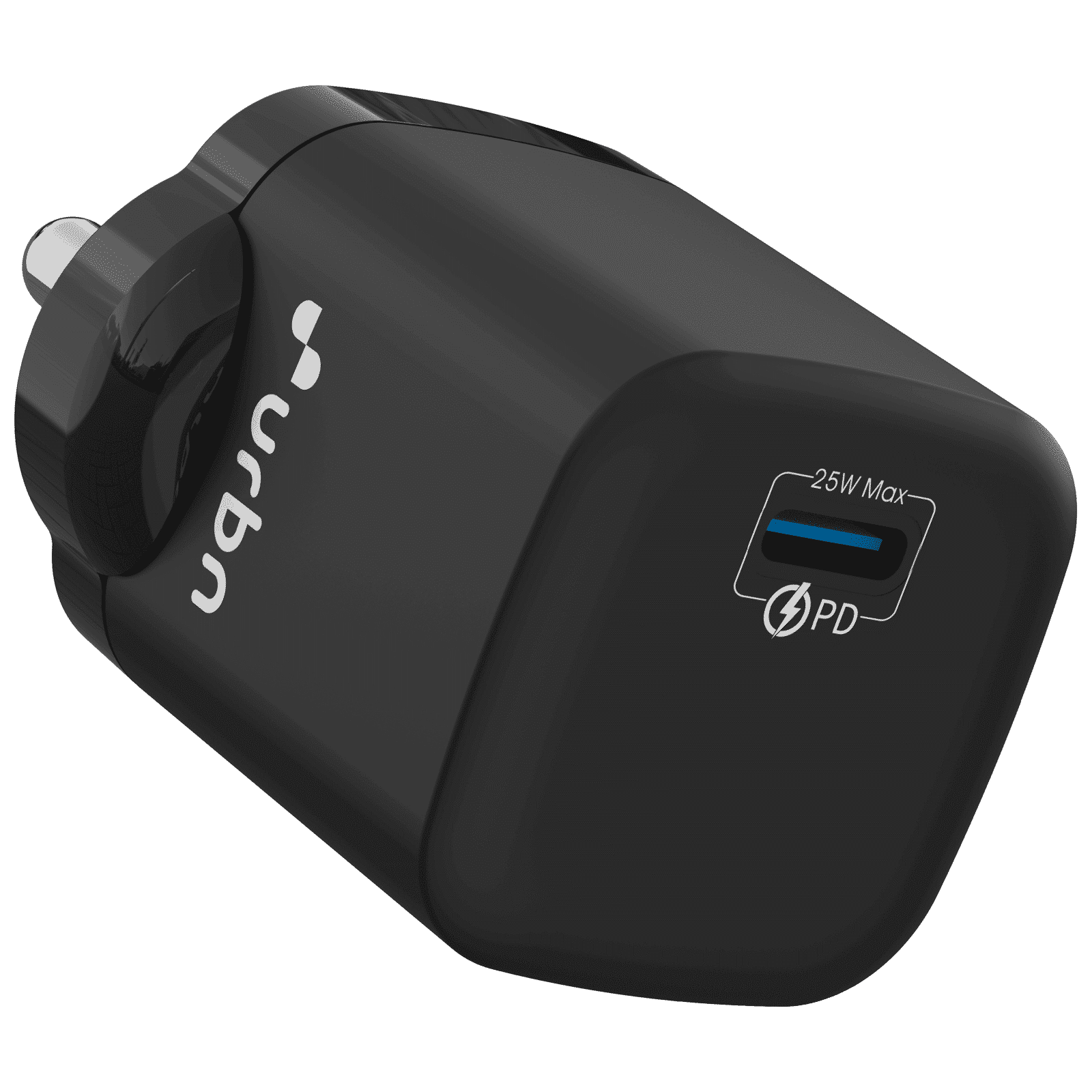urbn GaN Pro 25W Type C Fast Charger (Adapter Only, GaN Technology, Black) urbn GaN Pro 25W Type C Fast Charger (Adapter Only, GaN Technology, Black)_1
