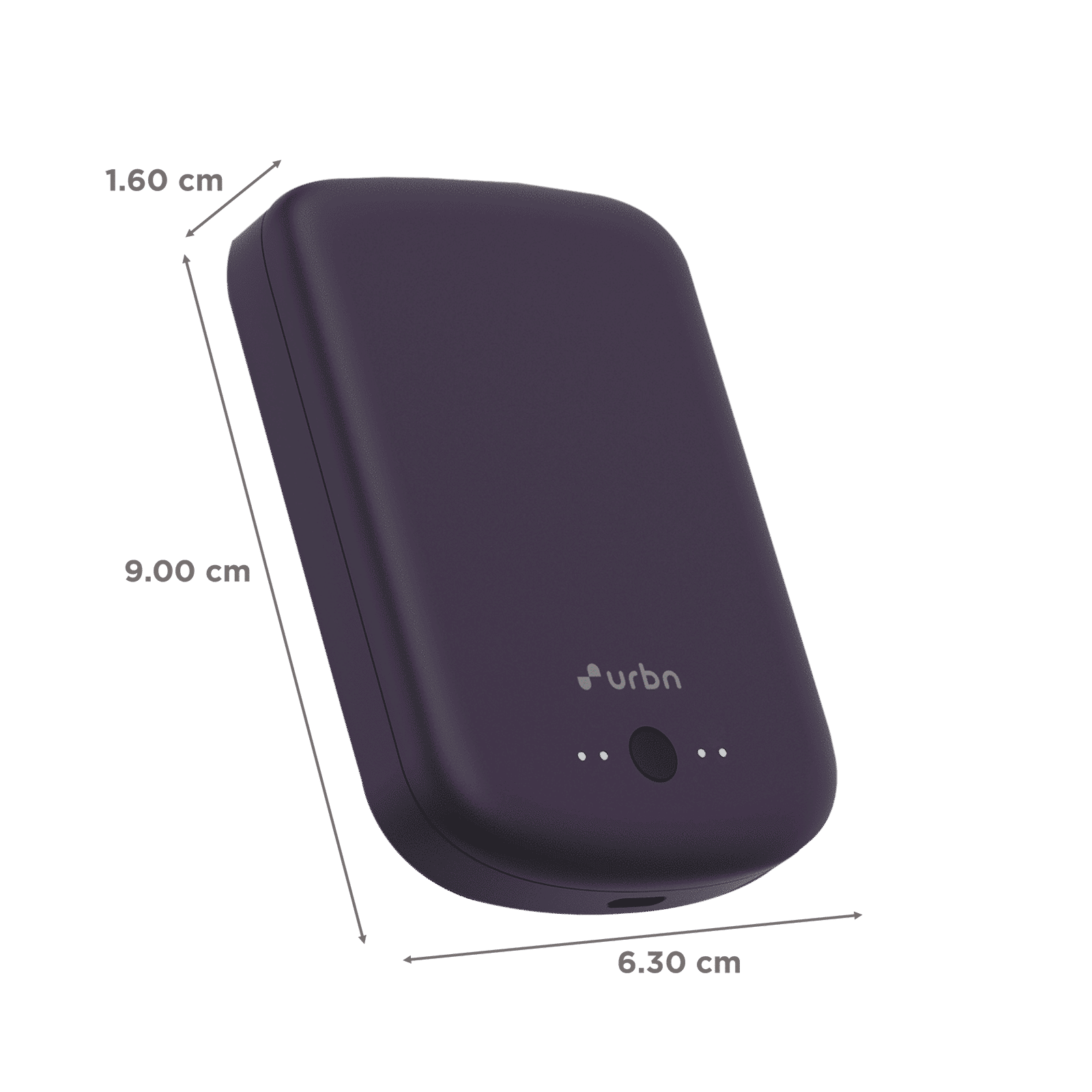 urbn Compact MagTag 10000 mAh 15W Fast Charging Power Bank (1 Type C Ports, MagSafe Compatible, Purple) urbn Compact MagTag 10000 mAh 15W Fast Charging Power Bank (1 Type C Ports, MagSafe Compatible, Purple)_2