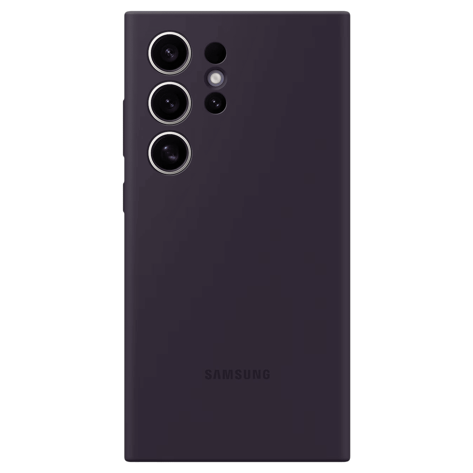SAMSUNG Silicone Back Case for SAMSUNG Galaxy S24 Ultra (Silky-smooth Touch, Dark Violet)_3