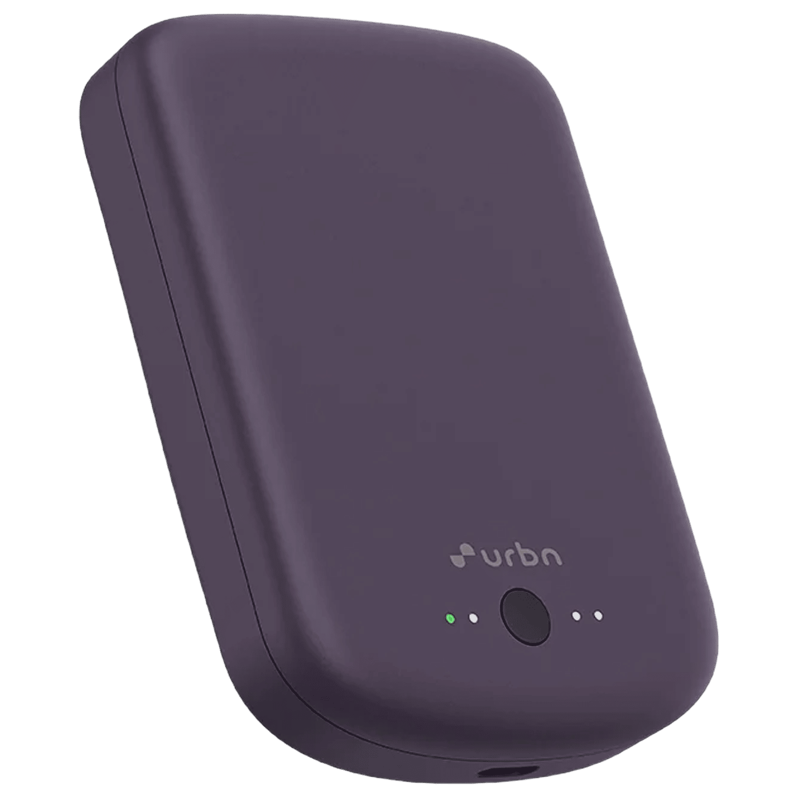 urbn Compact MagTag 5000 mAh 15W Fast Charging Power Bank (1 Type C & 2 Type A Ports, Magsafe Compatible, Purple)_1