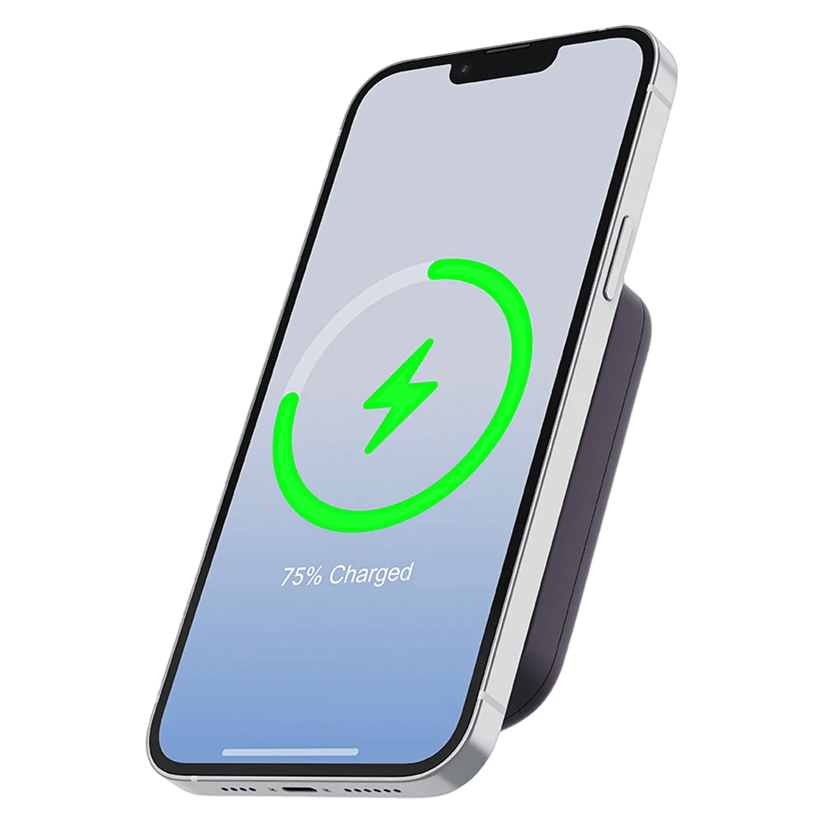 urbn Compact MagTag 5000 mAh 15W Fast Charging Power Bank (1 Type C & 2 Type A Ports, Magsafe Compatible, Purple)_7