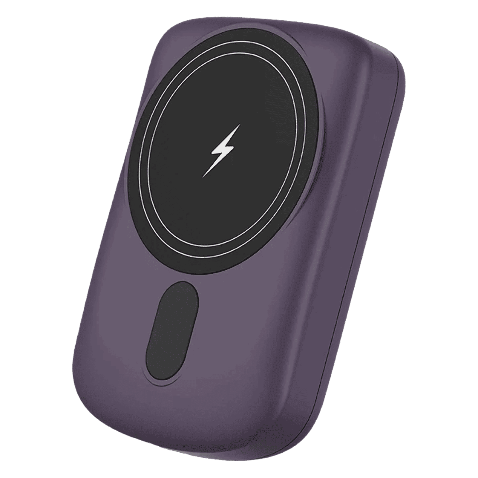 urbn Compact MagTag 5000 mAh 15W Fast Charging Power Bank (1 Type C & 2 Type A Ports, Magsafe Compatible, Purple)_6