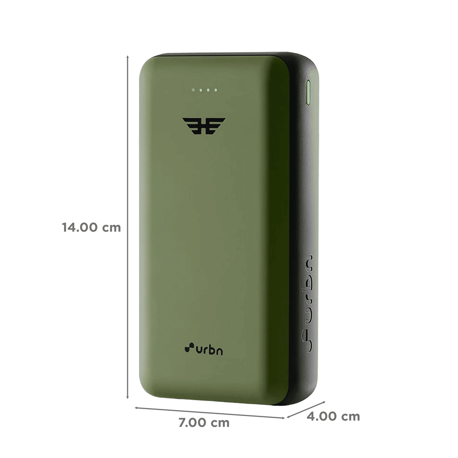 urbn Ultra Compact 27000 mAh 65W Fast Charging Power Bank (2 Type A & 1 Type C Ports, 12 Multi Layers of Chipset Protection, Green)_2