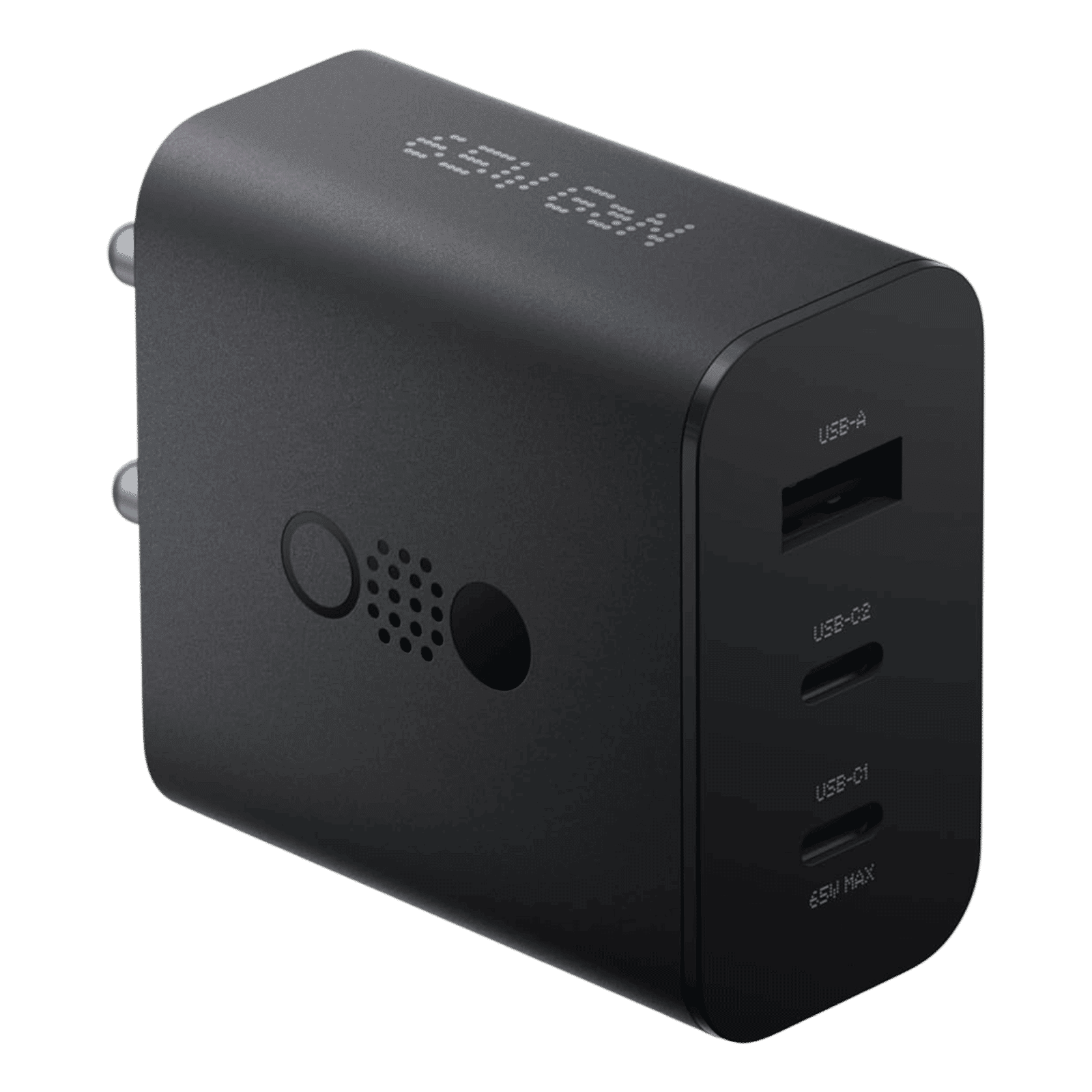 Nothing C332 65W Type A and Type C 3-Port Fast Charger (Adapter Only, GaN Technology, Dark Grey)_4