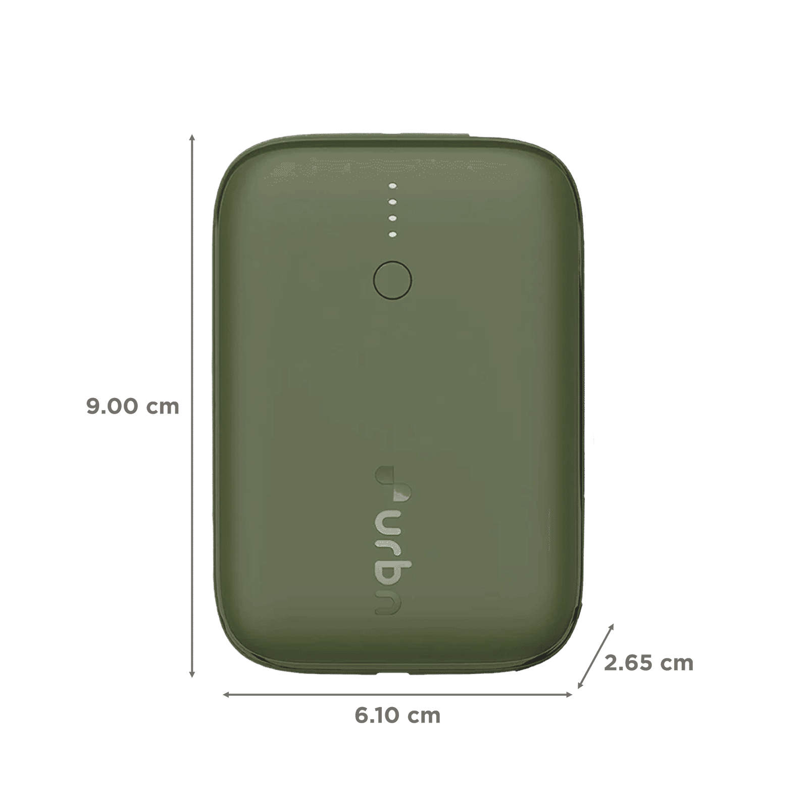 urbn Nano Link 10000 mAh 22.5W Fast Charging Power Bank (1 Type A & 2 Type C Ports, 12 Layers Circuit Protection, Camo)_2